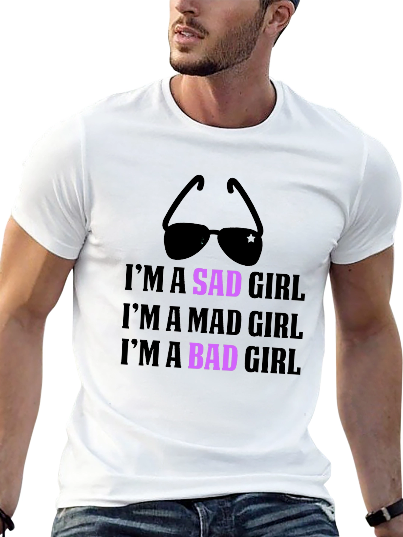 Im a Sad Girl Black Graphic Tee