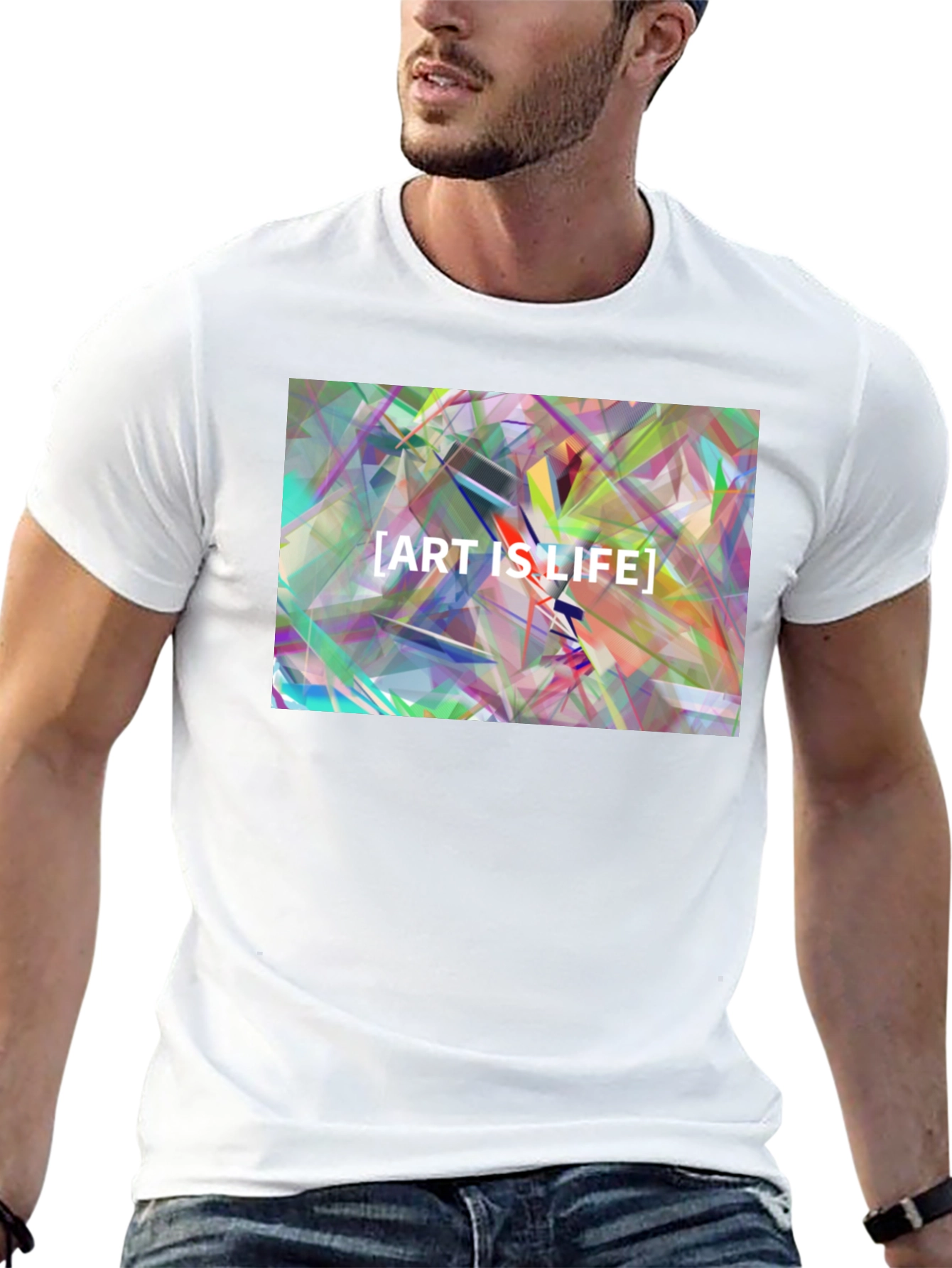 Art is Life Abstract T-Shirt - Modern Graphic Tee