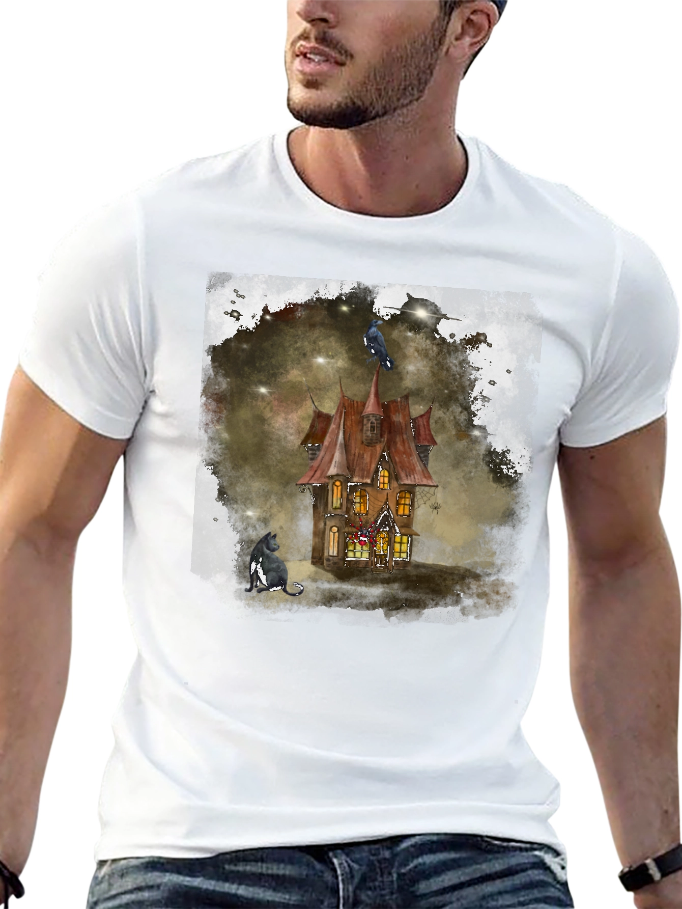 Haunted House Graphic Tee