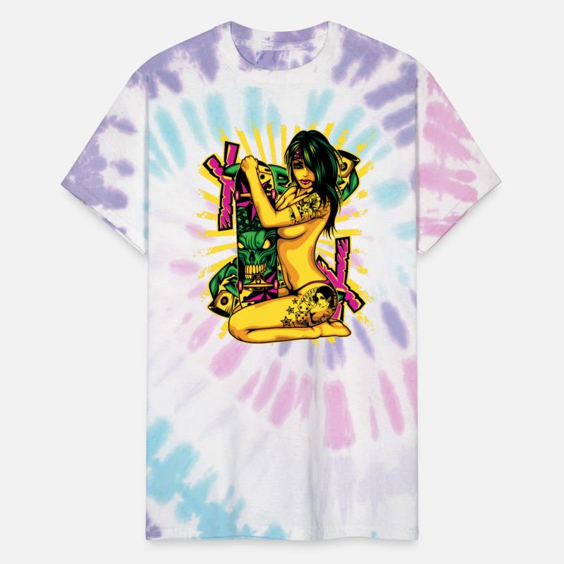 Sexy Woman Skateboarding Beauty