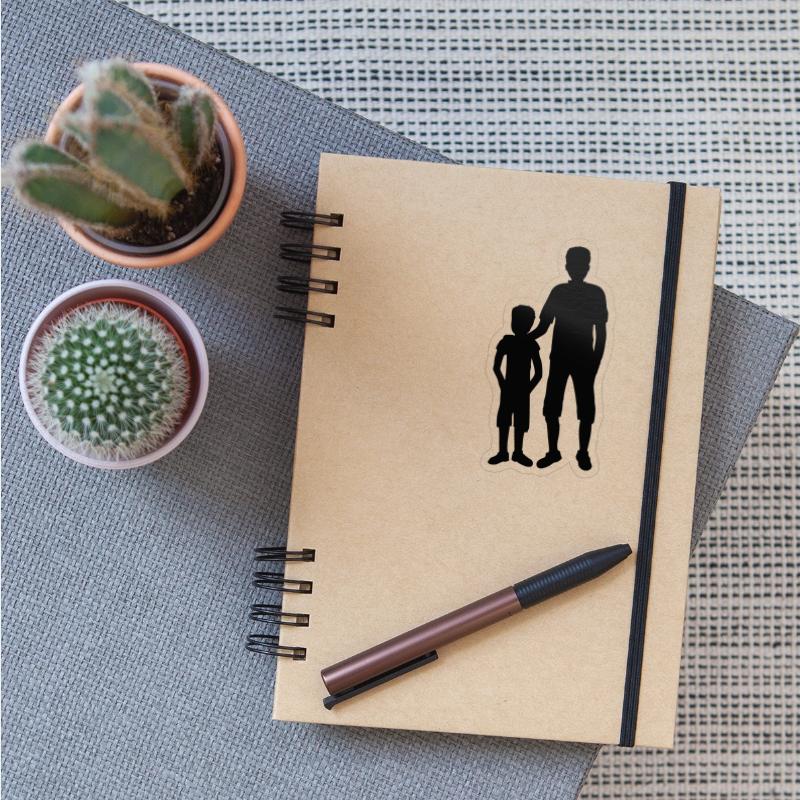 Siblings silhouette big brother