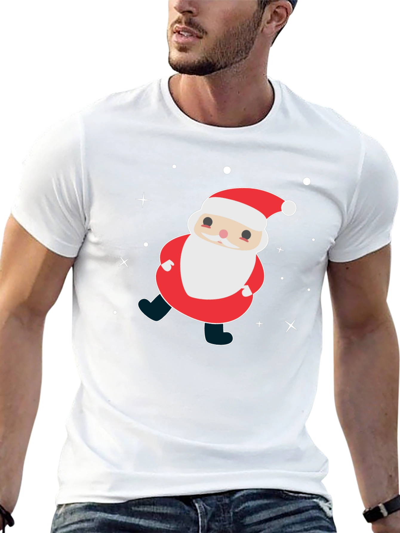 Cute Santa Graphic T-Shirt
