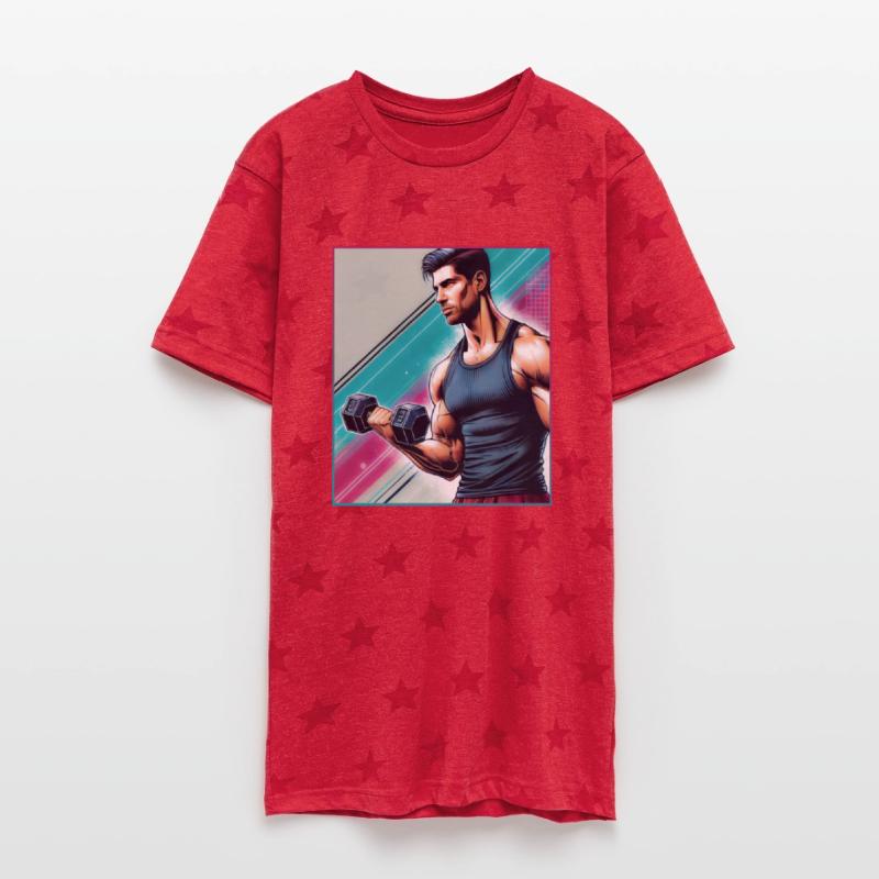 Strong Man with dumbbell