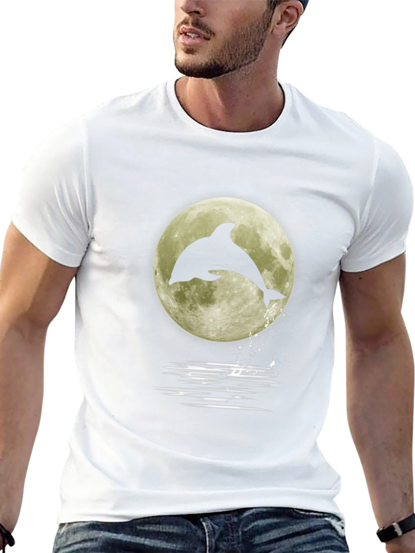 Dolphin Moon Graphic Tee