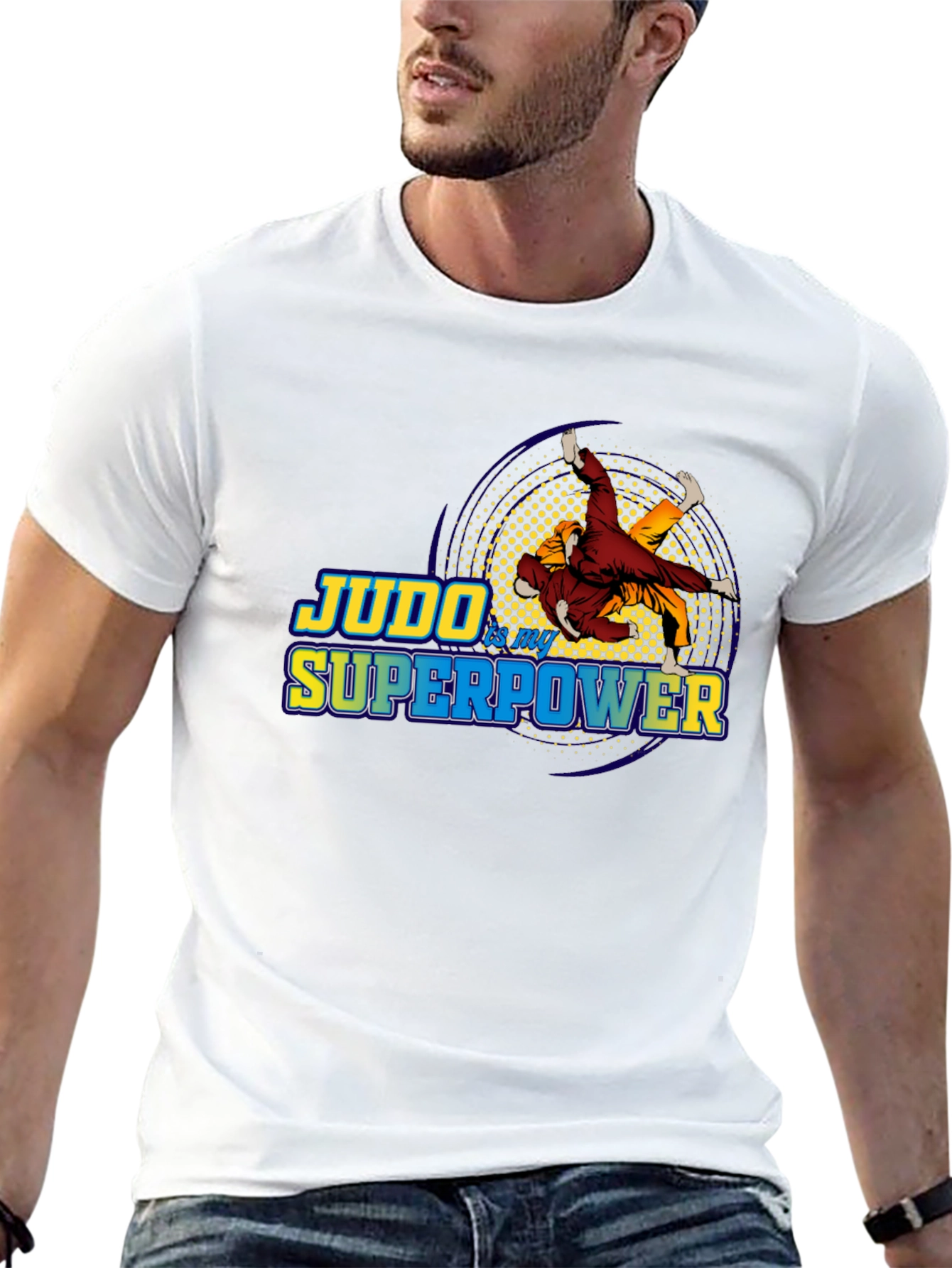 Judo is My Superpower Black T-Shirt