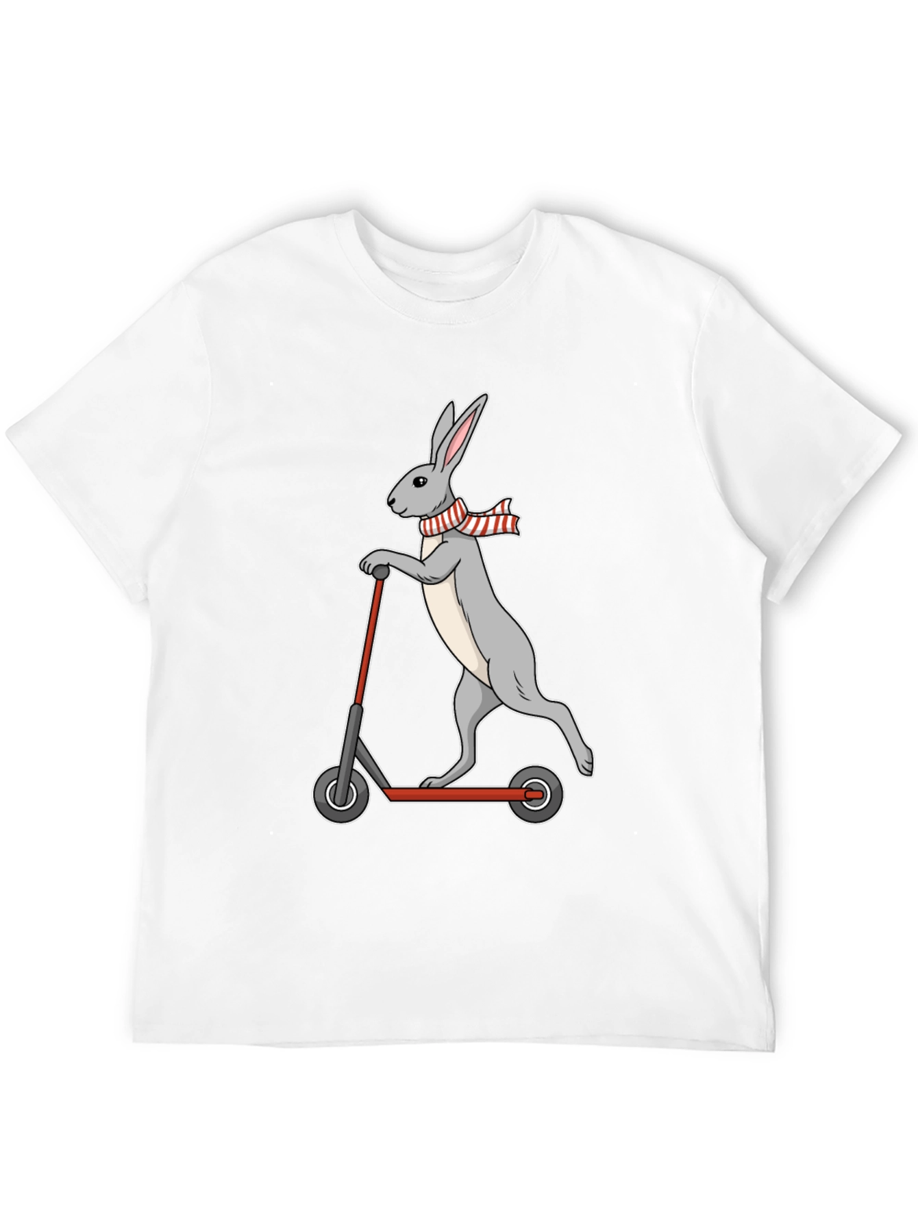 Rabbit Scooter T-Shirt - Cool Graphic Tee