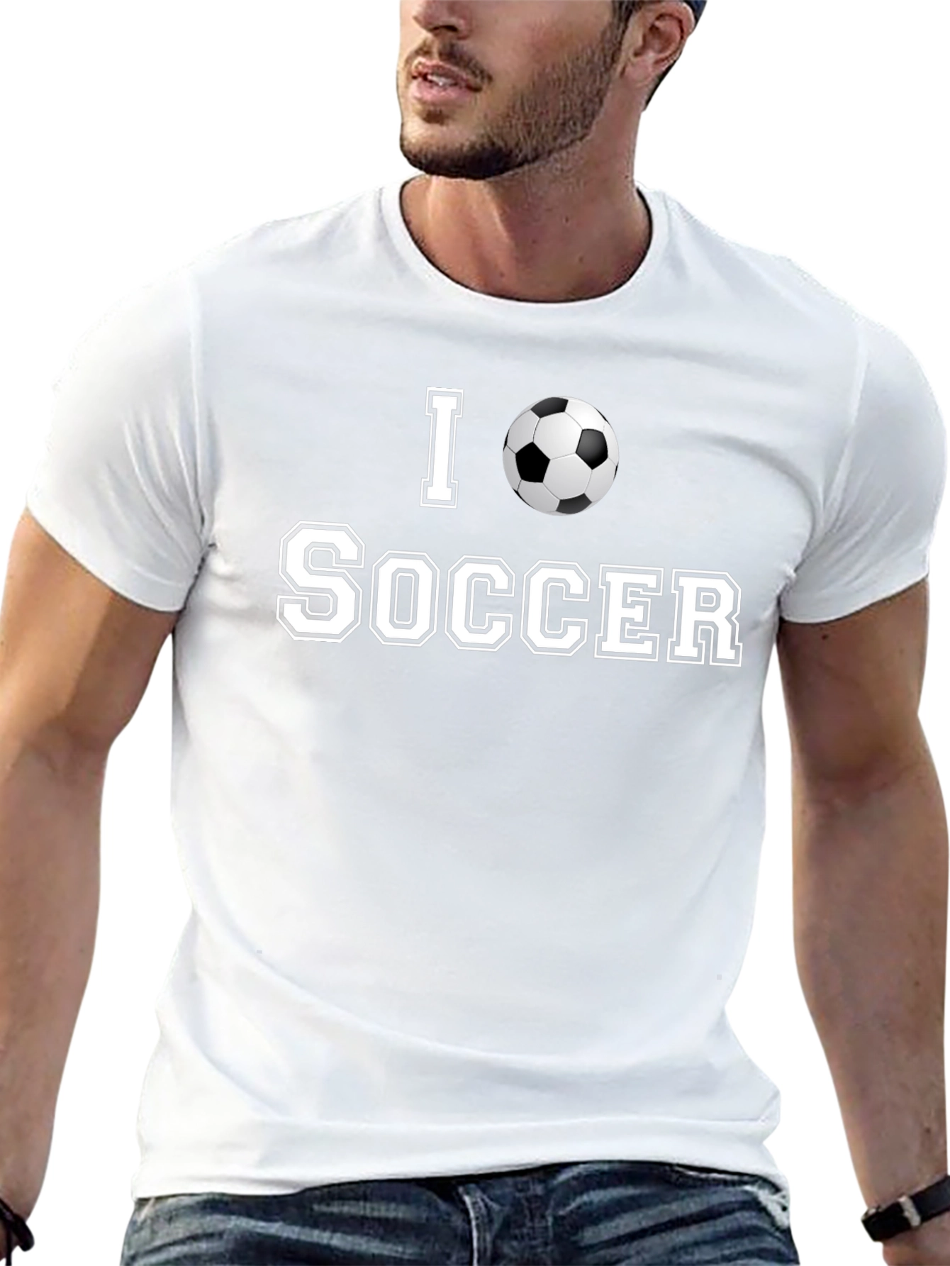 I Love Soccer T-Shirt - Stylish Design