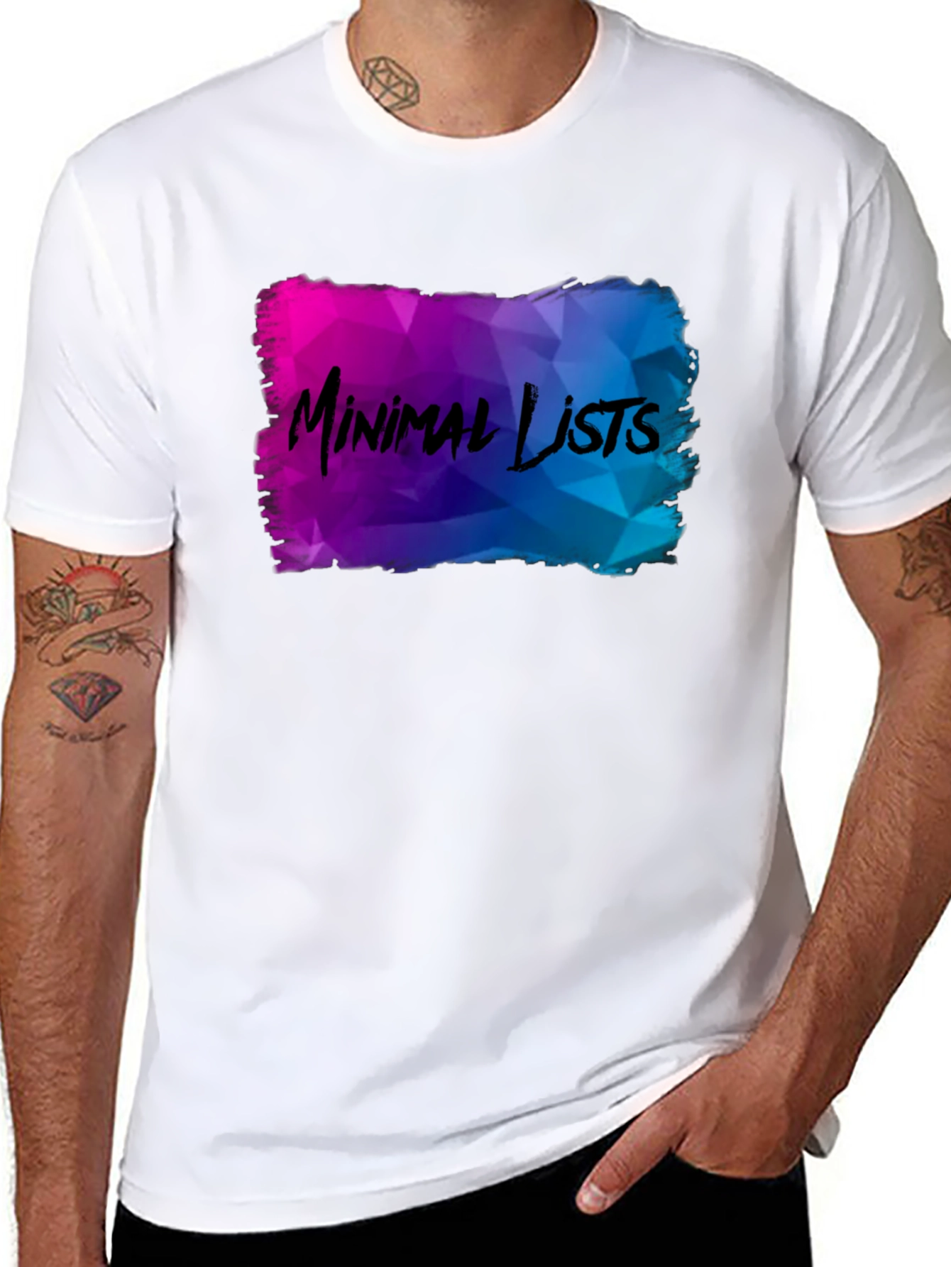 Minimal Lists Graphic T-Shirt - Unique Design