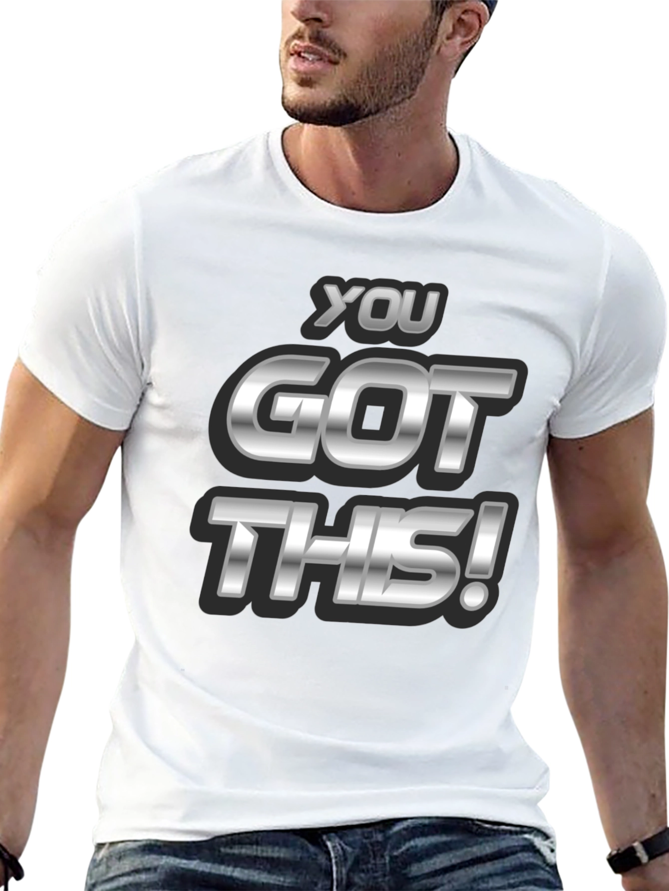 You Got This! Black Graphic Tee - Motivational T-Shirt