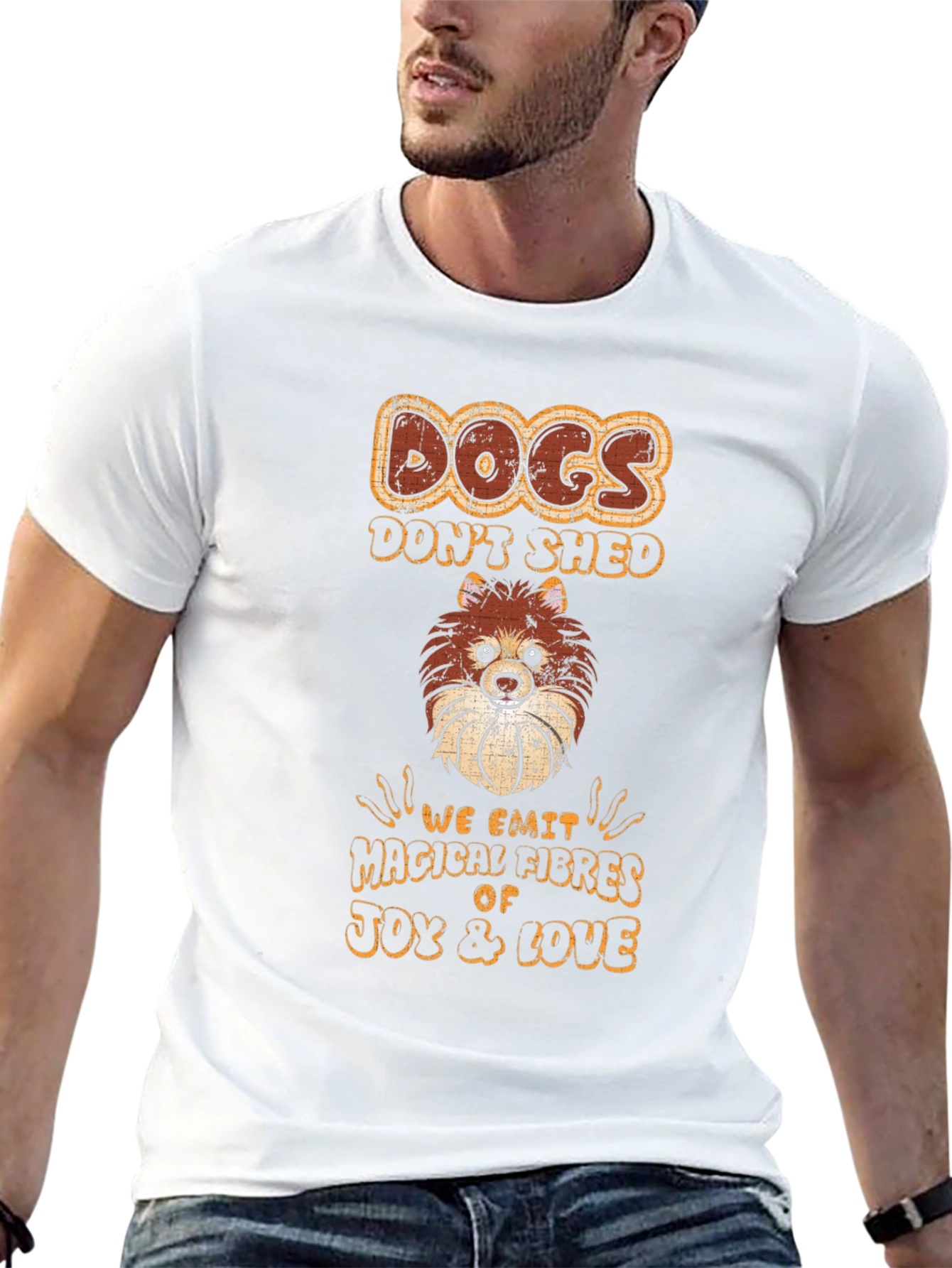 Dogs Dont Shed T-Shirt Pom Dog Tee