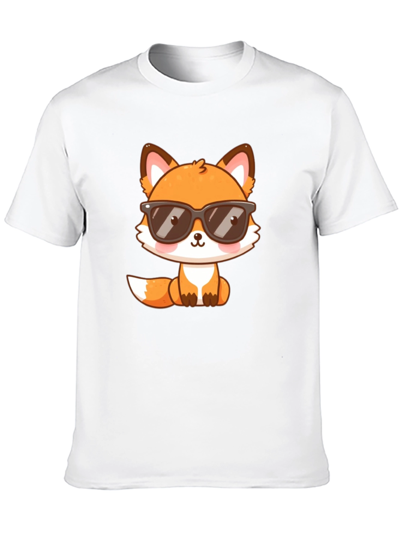 Cool Fox Graphic T-Shirt - Black