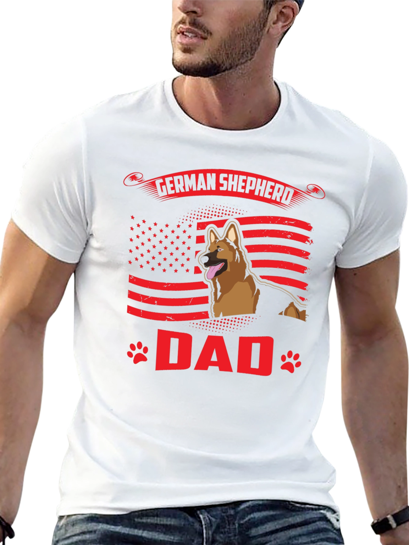 German Shepherd Dad T-Shirt