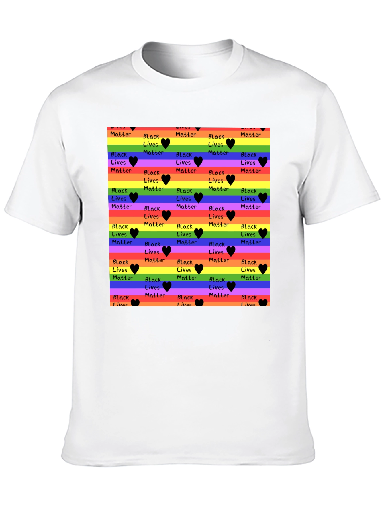 Rainbow Black Lives Matter T-Shirt