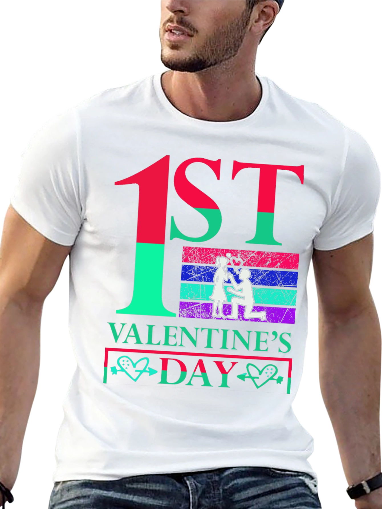 1st Valentines Day Couple T-Shirt