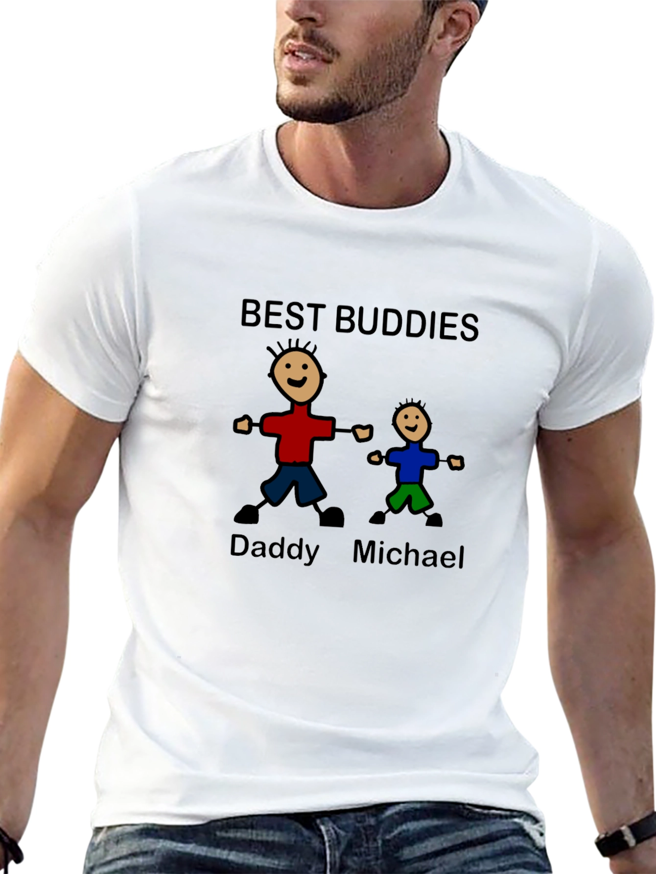 Best Buddies Daddy & Michael Graphic T-Shirt