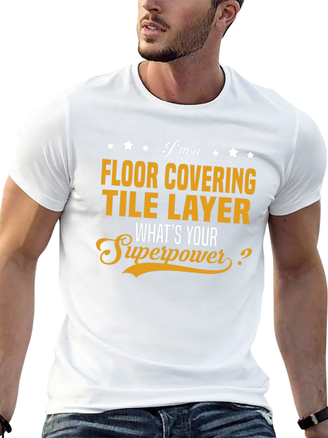 Floor Covering Tile Layer T-Shirt - Superpower Tee