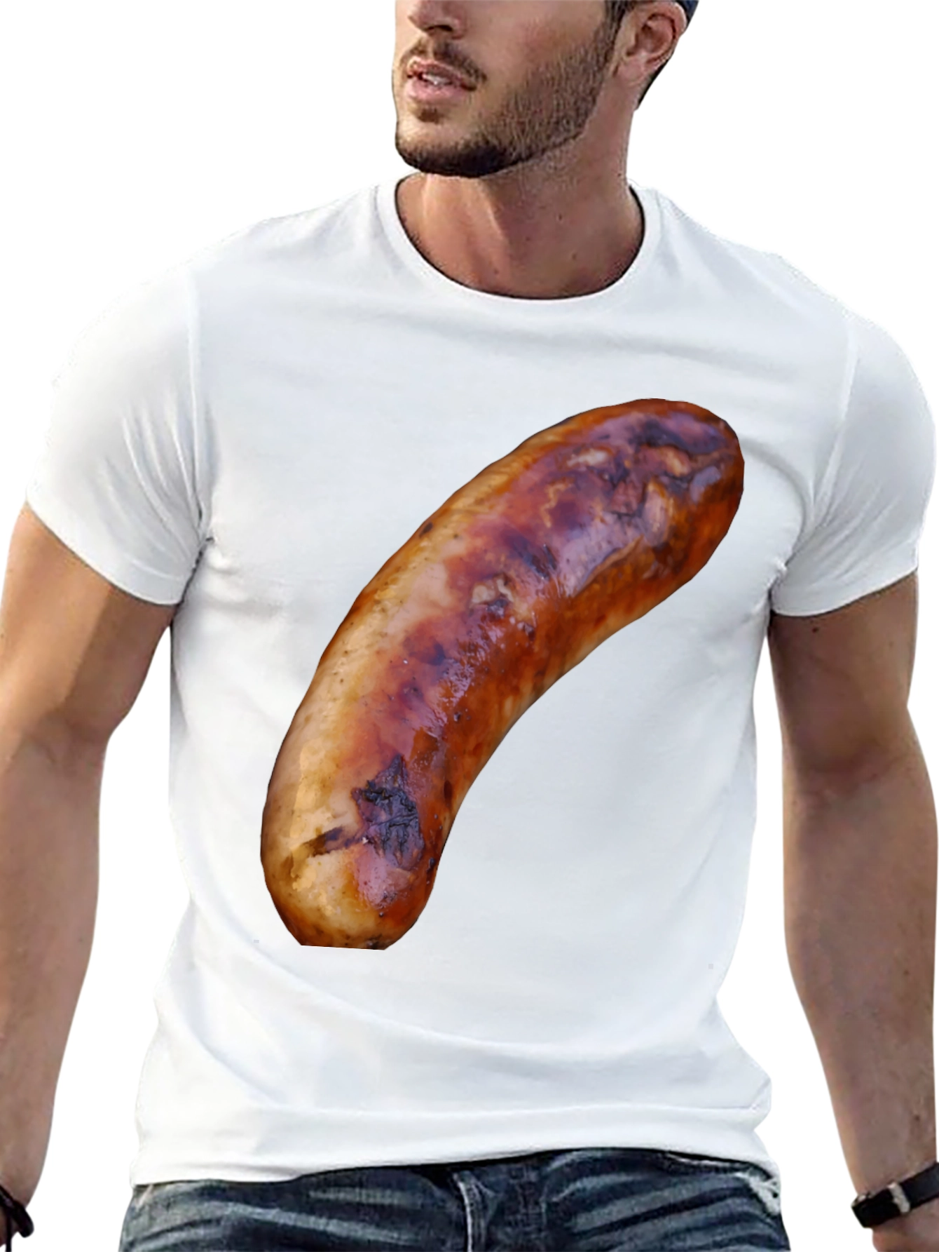 Sausage Graphic T-Shirt - Bold and Unique Tee