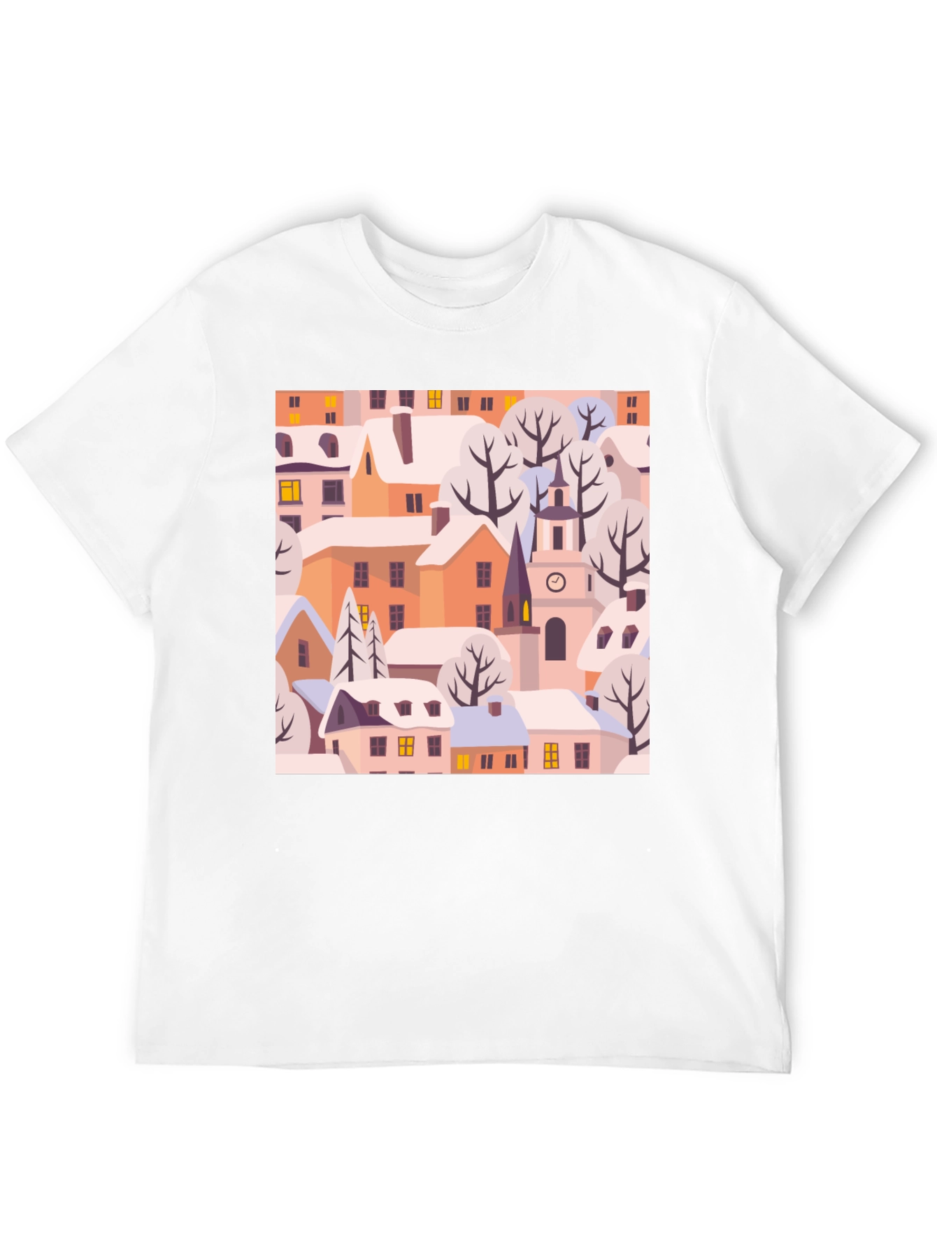 Winter Village Graphic Tee - Black