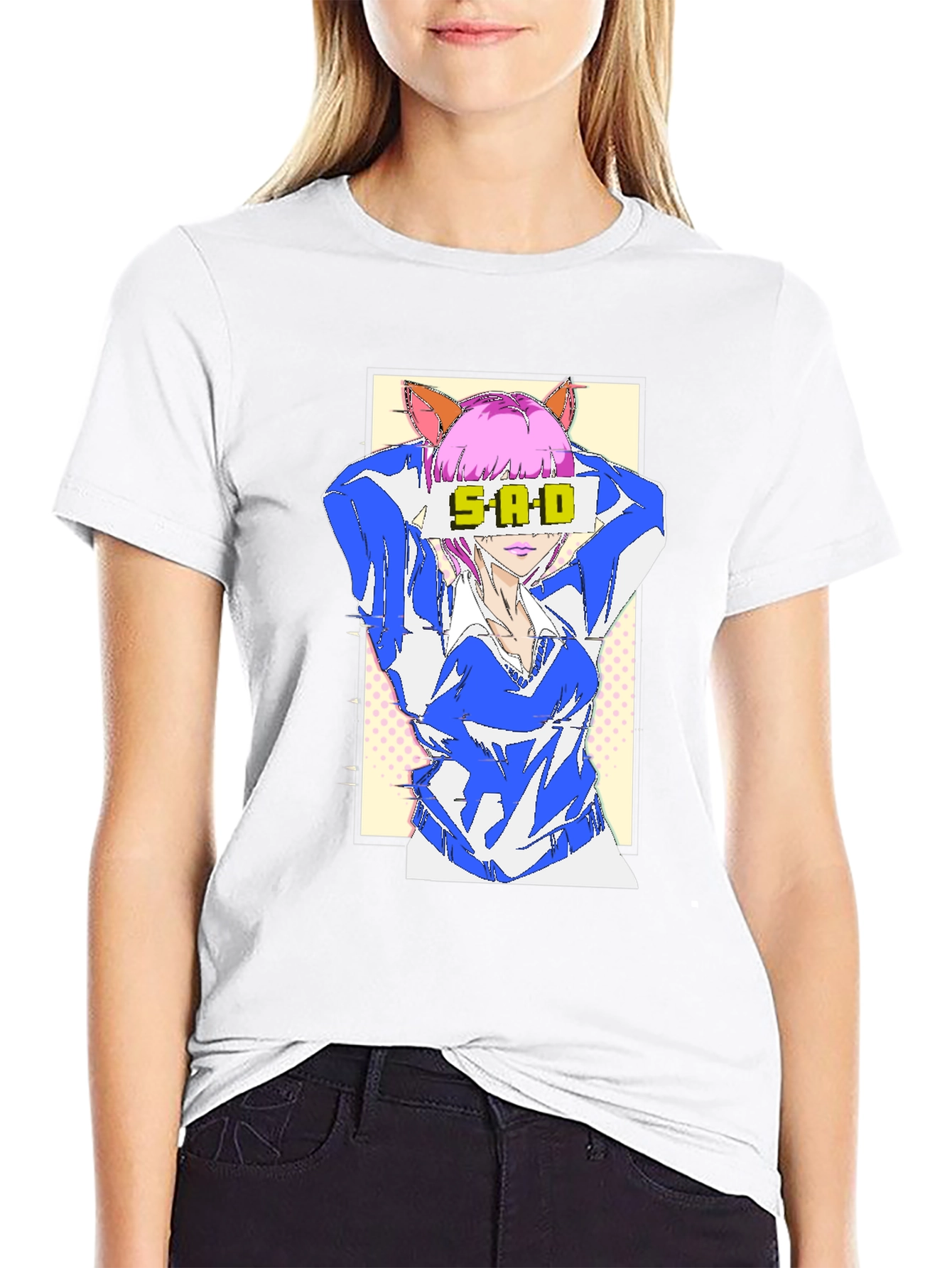 Anime SAD T-Shirt - Unisex Graphic Tee