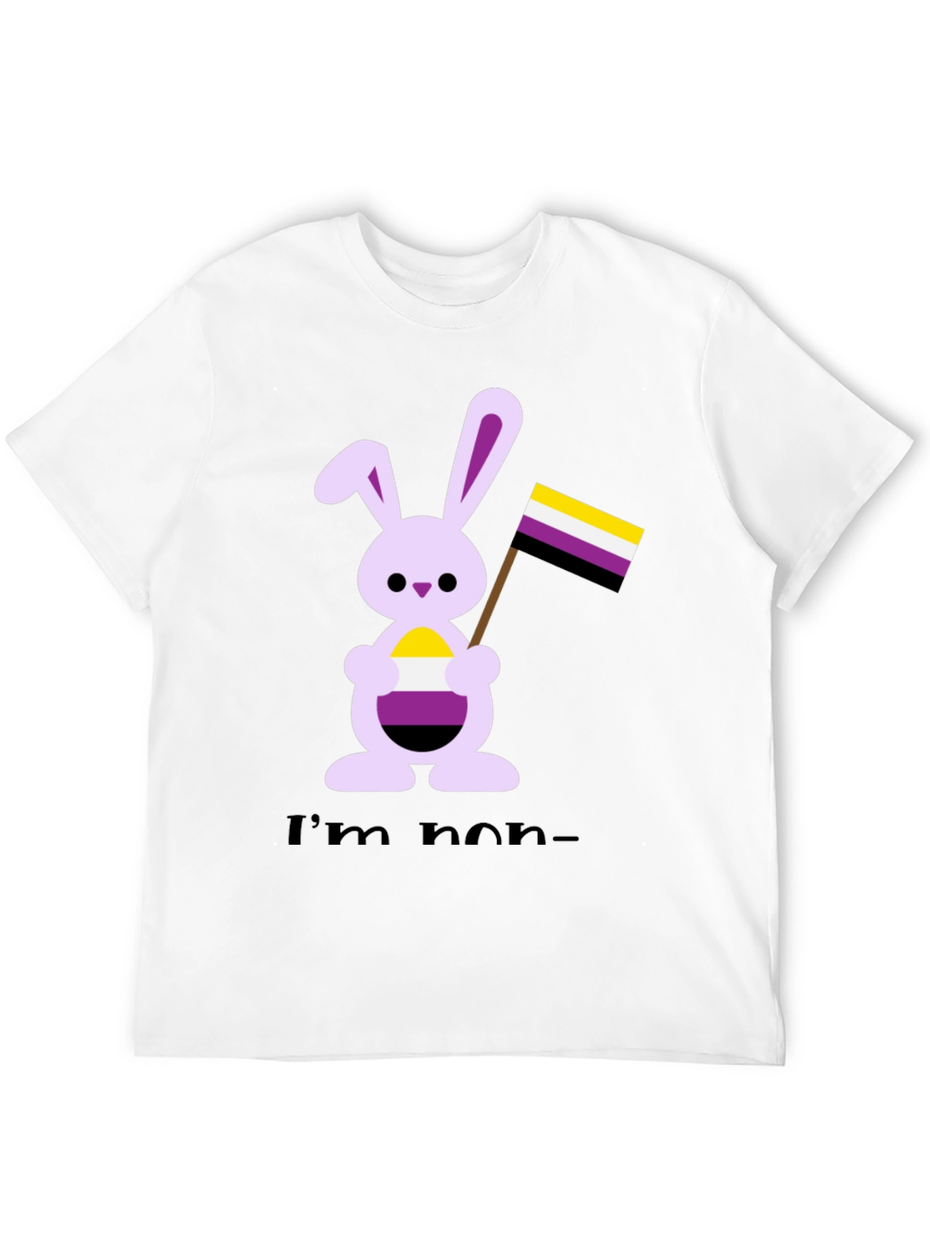 Non-Binary Bunny Pride T-Shirt