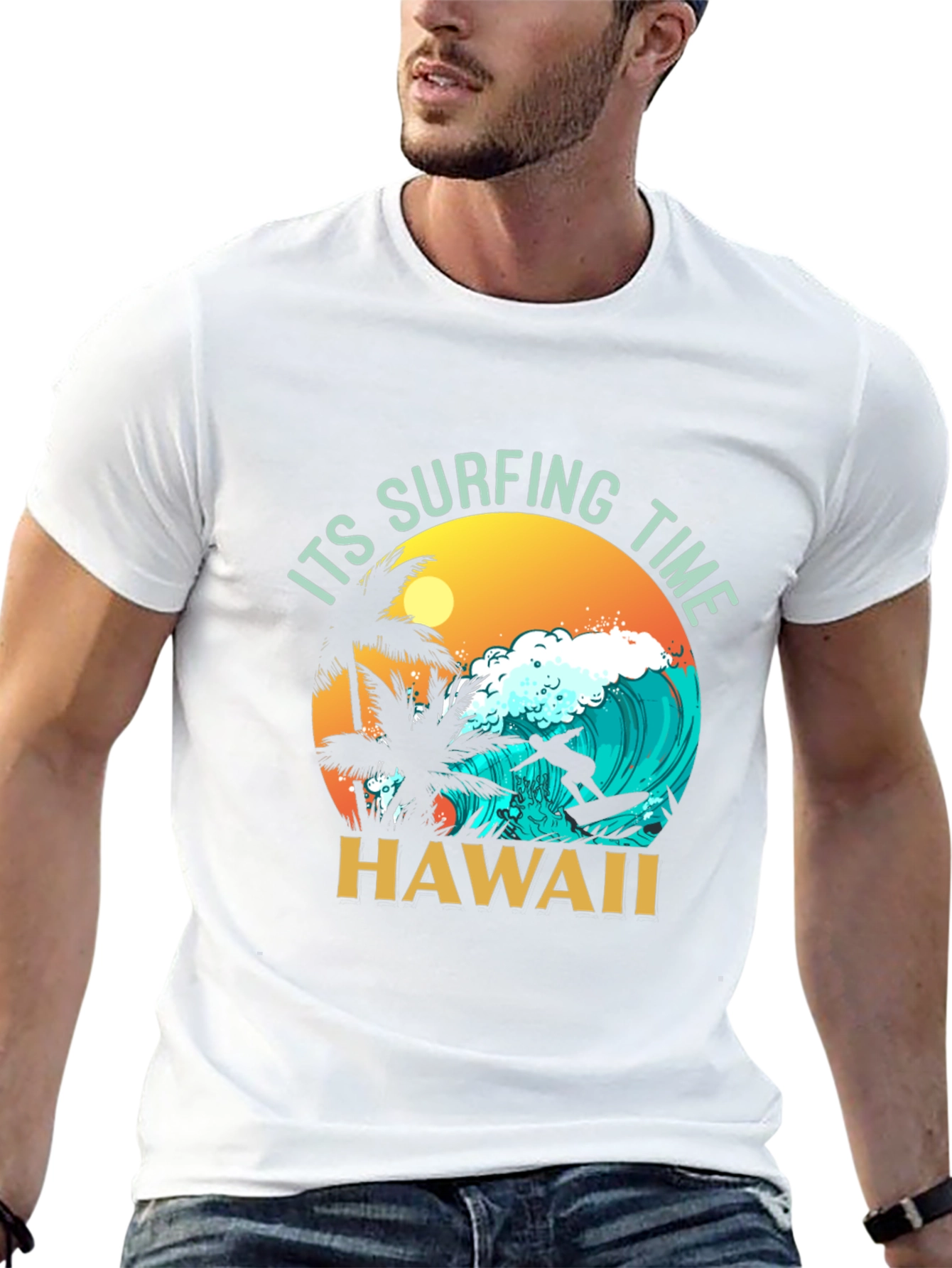 Hawaii Surfing Time T-Shirt