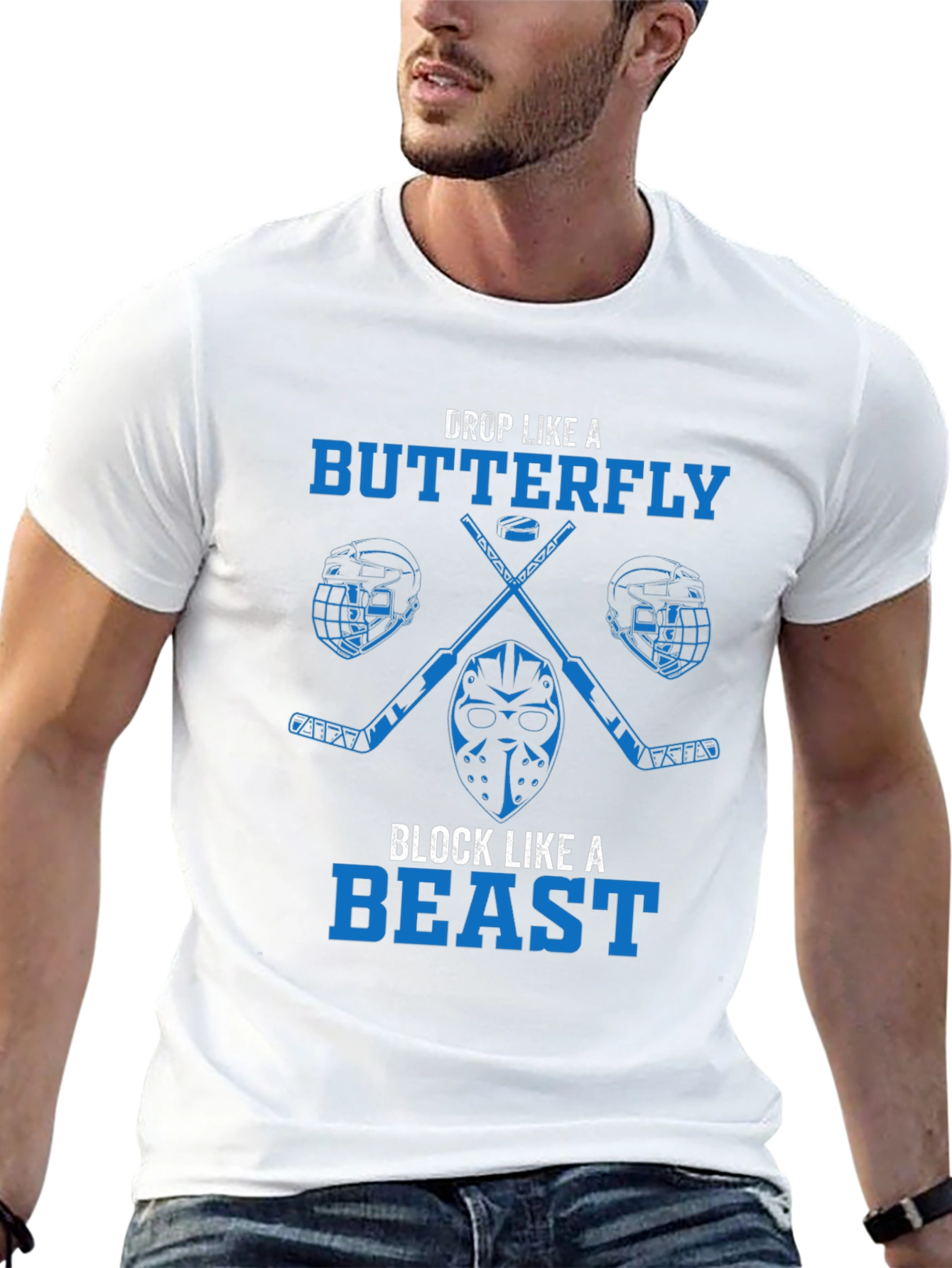 Hockey Butterfly Beast Graphic Tee