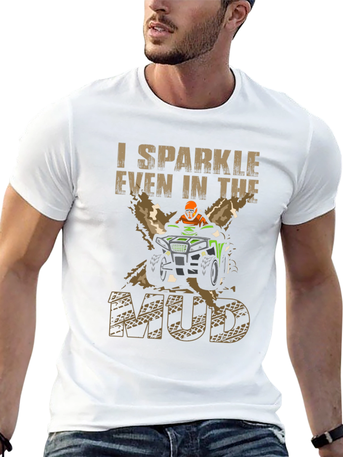 I Sparkle Even In The Mud Black T-Shirt