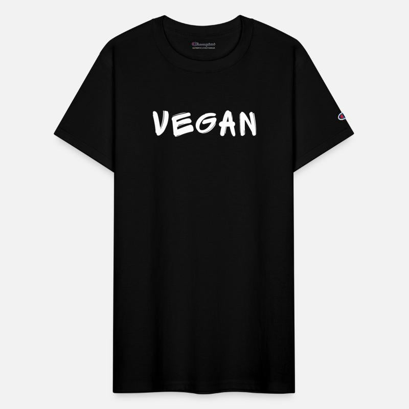 VEGAN in white brush stroke