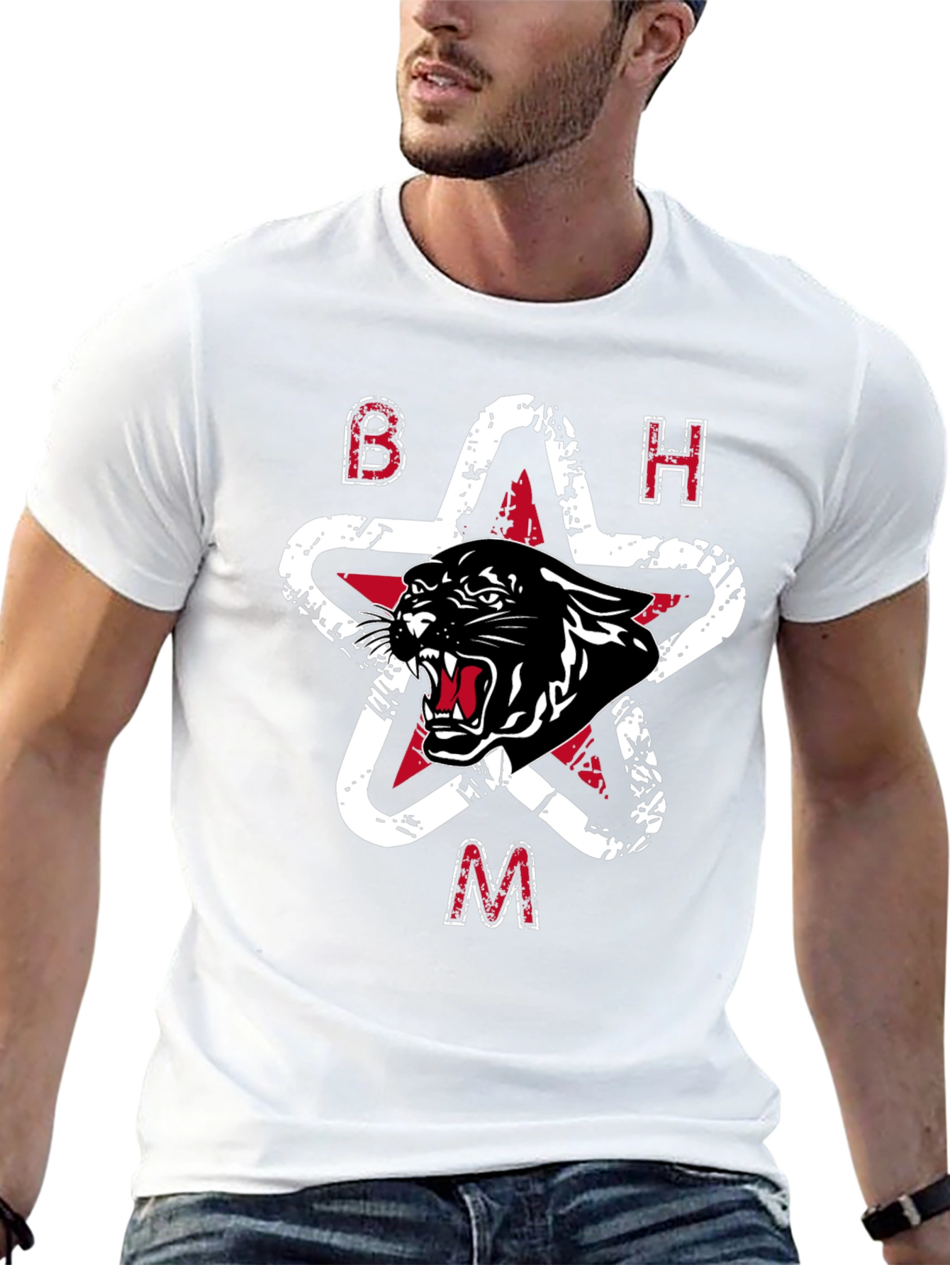 BHAM Panther Star Graphic T-Shirt