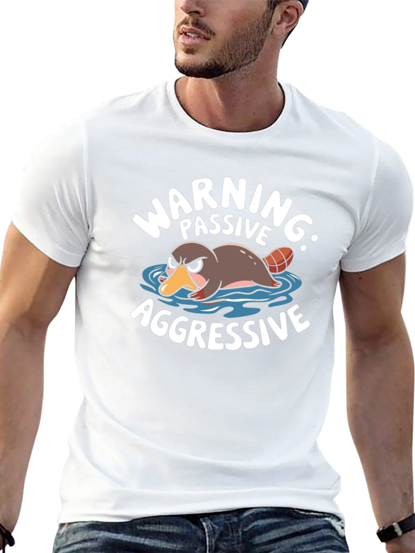 Warning Passive Aggressive Platypus T-Shirt
