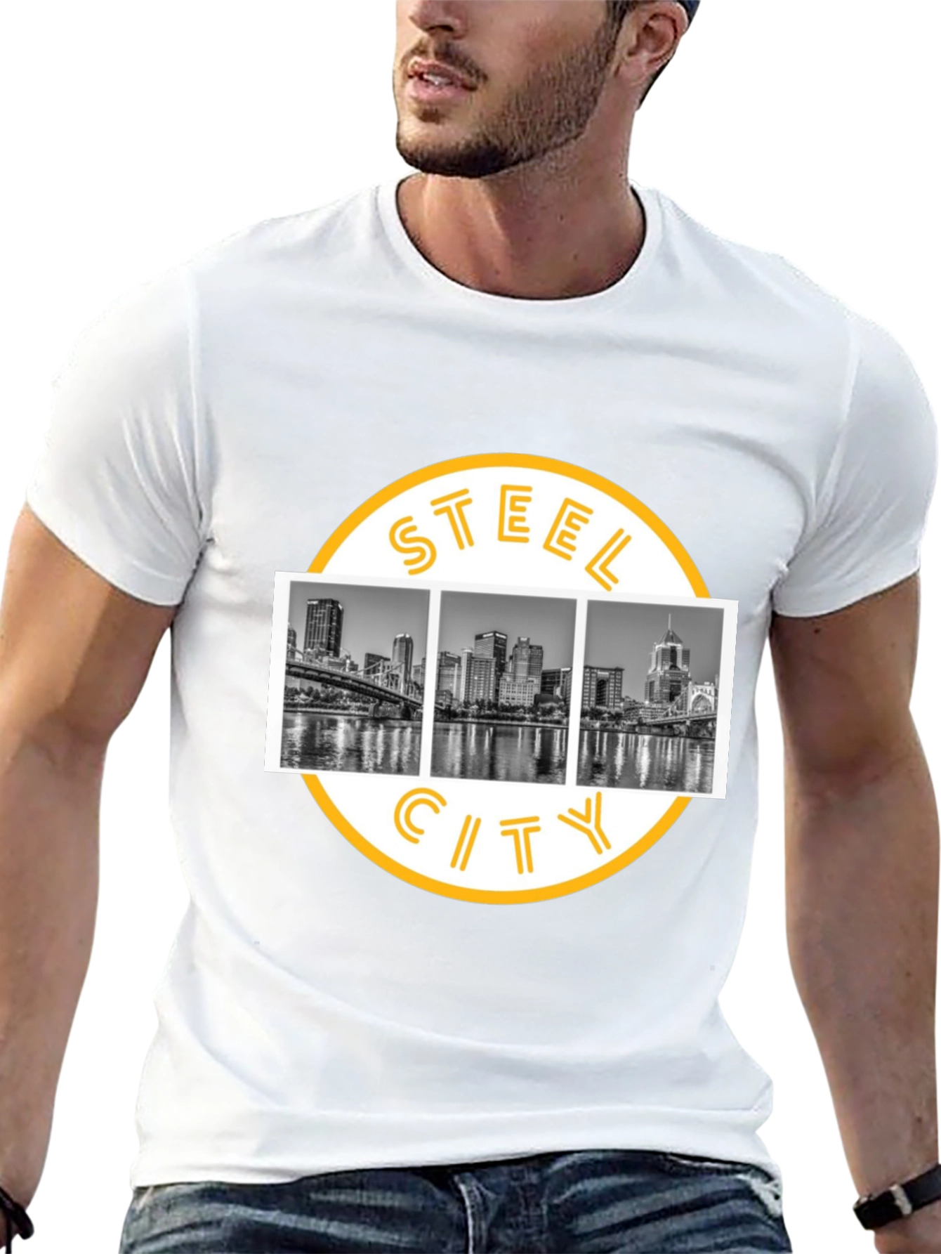 Steel City Black Graphic Tee
