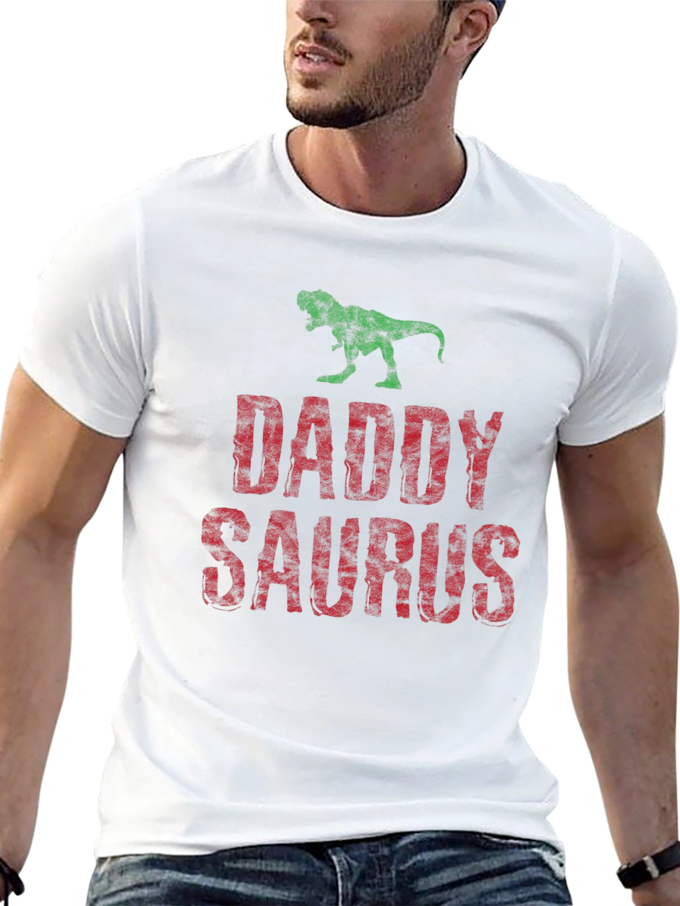 Daddy Saurus T-Shirt - Dad Dinosaur Tee