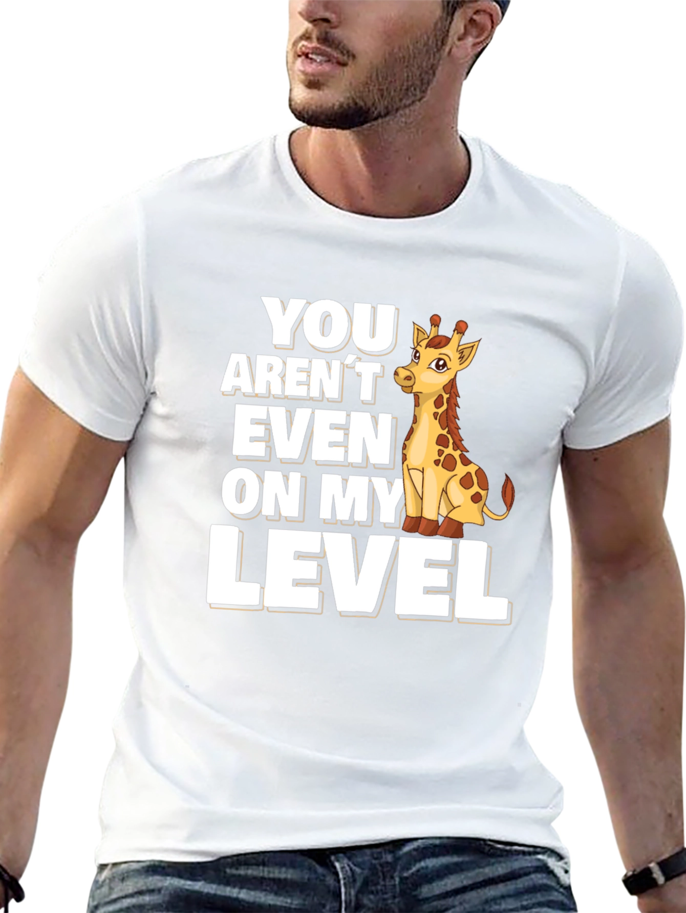 Giraffe Level T-Shirt - Funny Animal Tee