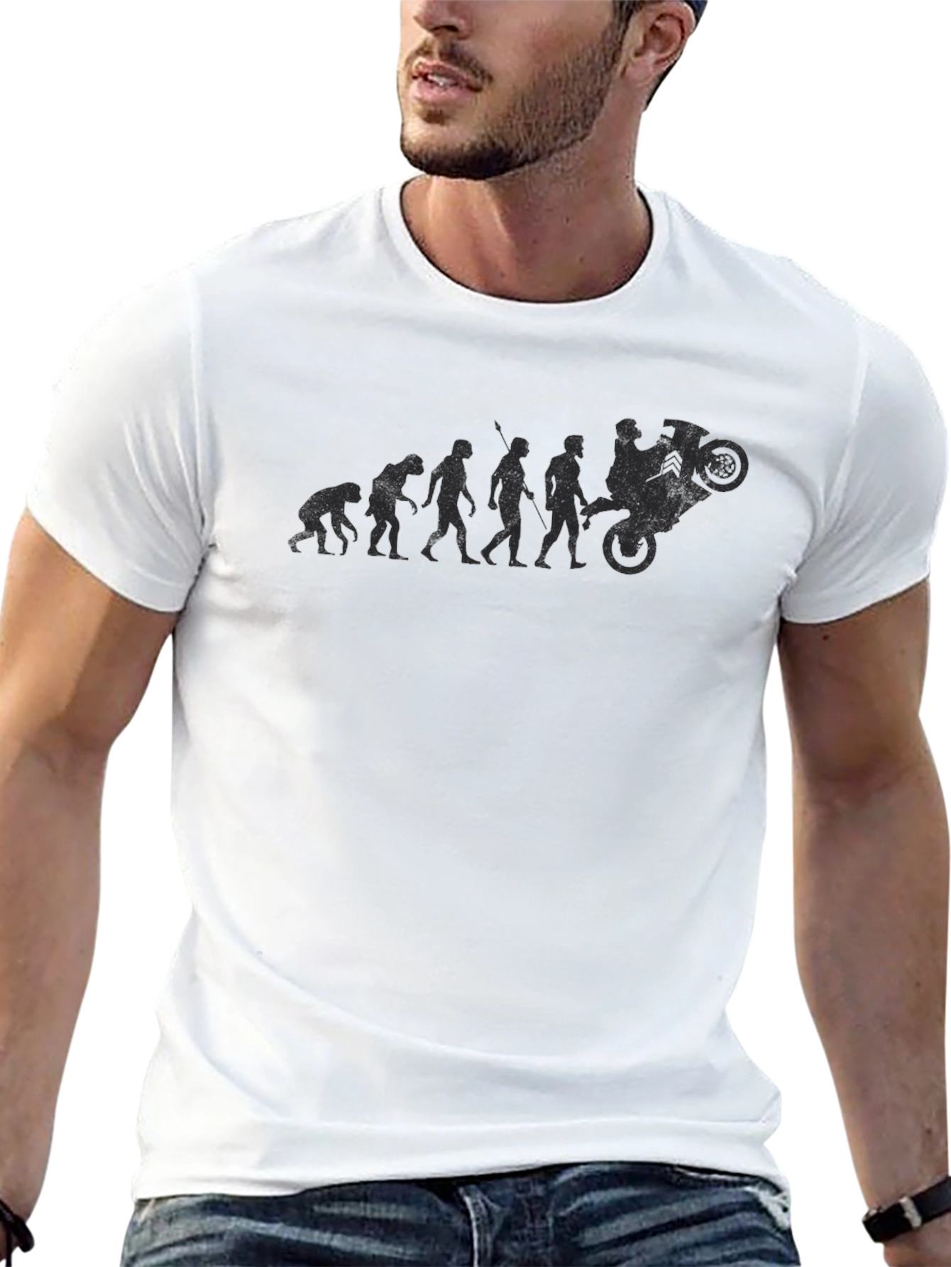 Evolution of Dirt Bike Rider T-Shirt