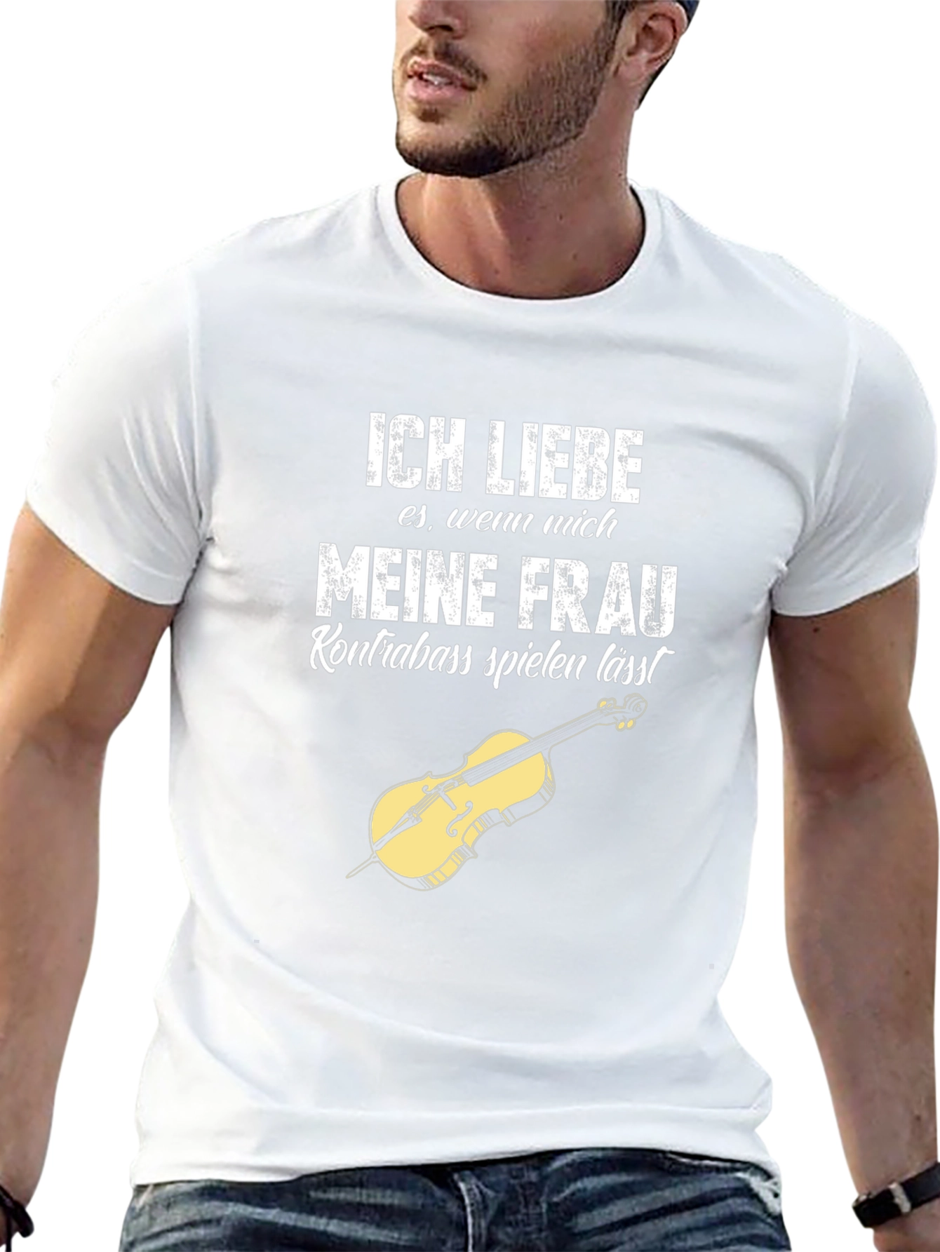 Ich Liebe Meine Frau Kontrabass T-Shirt