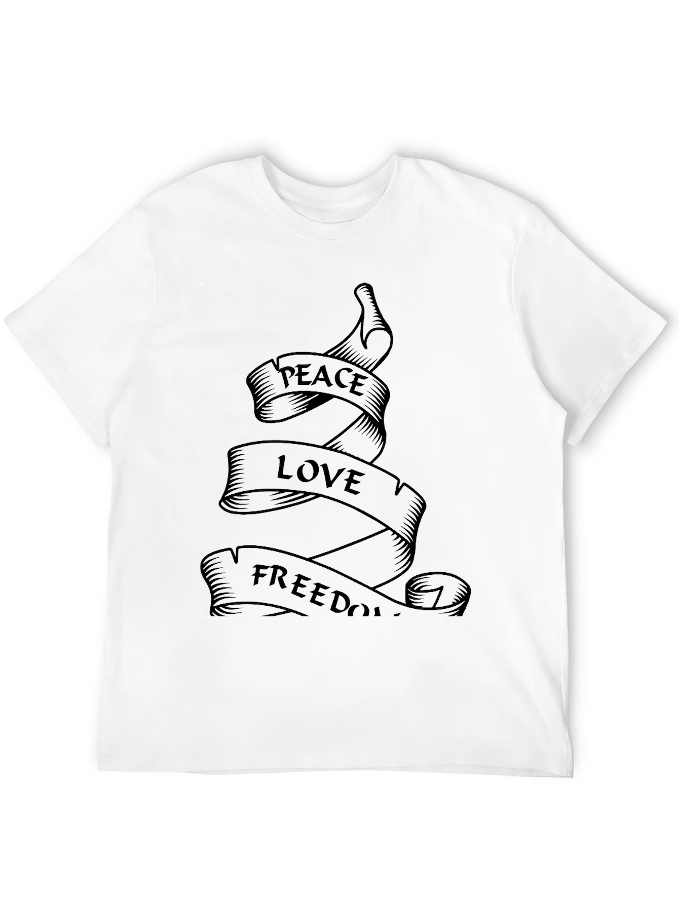 Peace Love Freedom Graphic T-Shirt