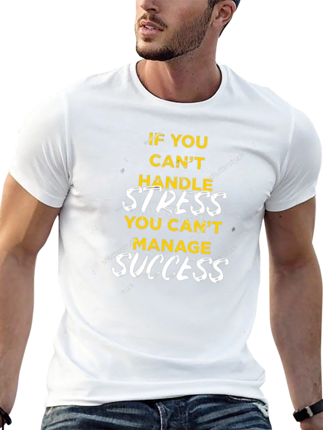 Motivational Graphic T-Shirt - Handle Stress Manage Success