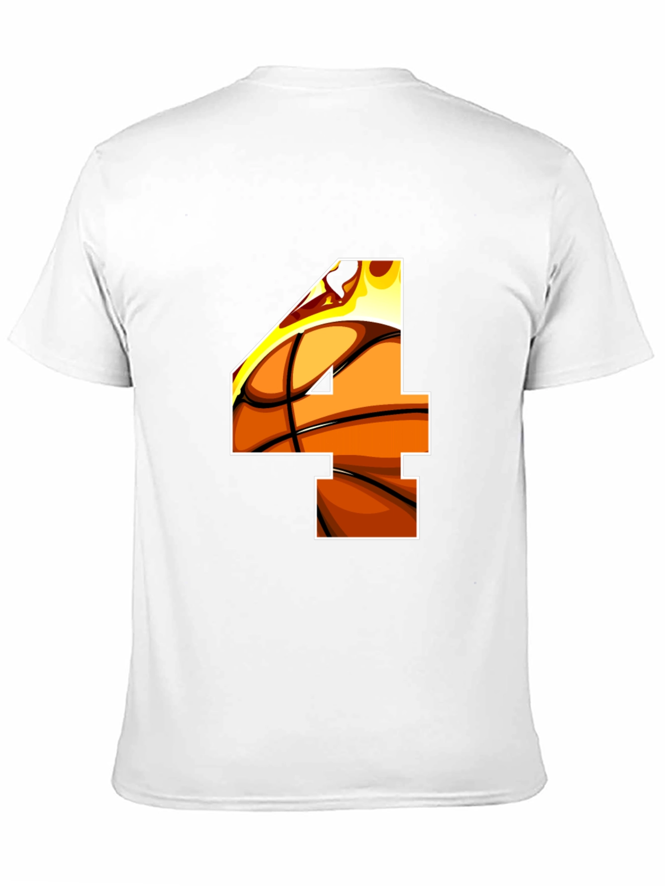 Basketball Number 4 Graphic Tee