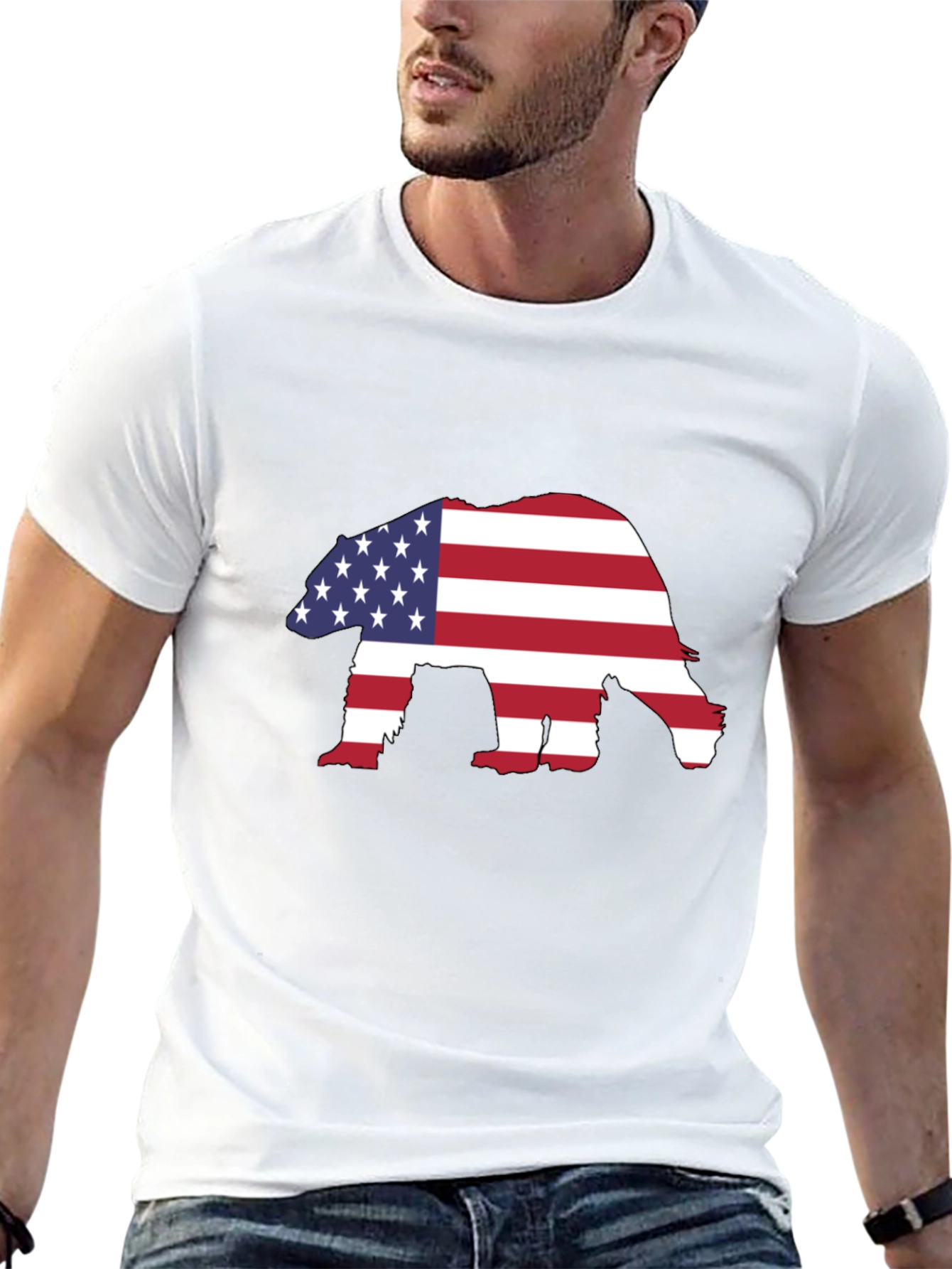 American Bear Graphic T-Shirt