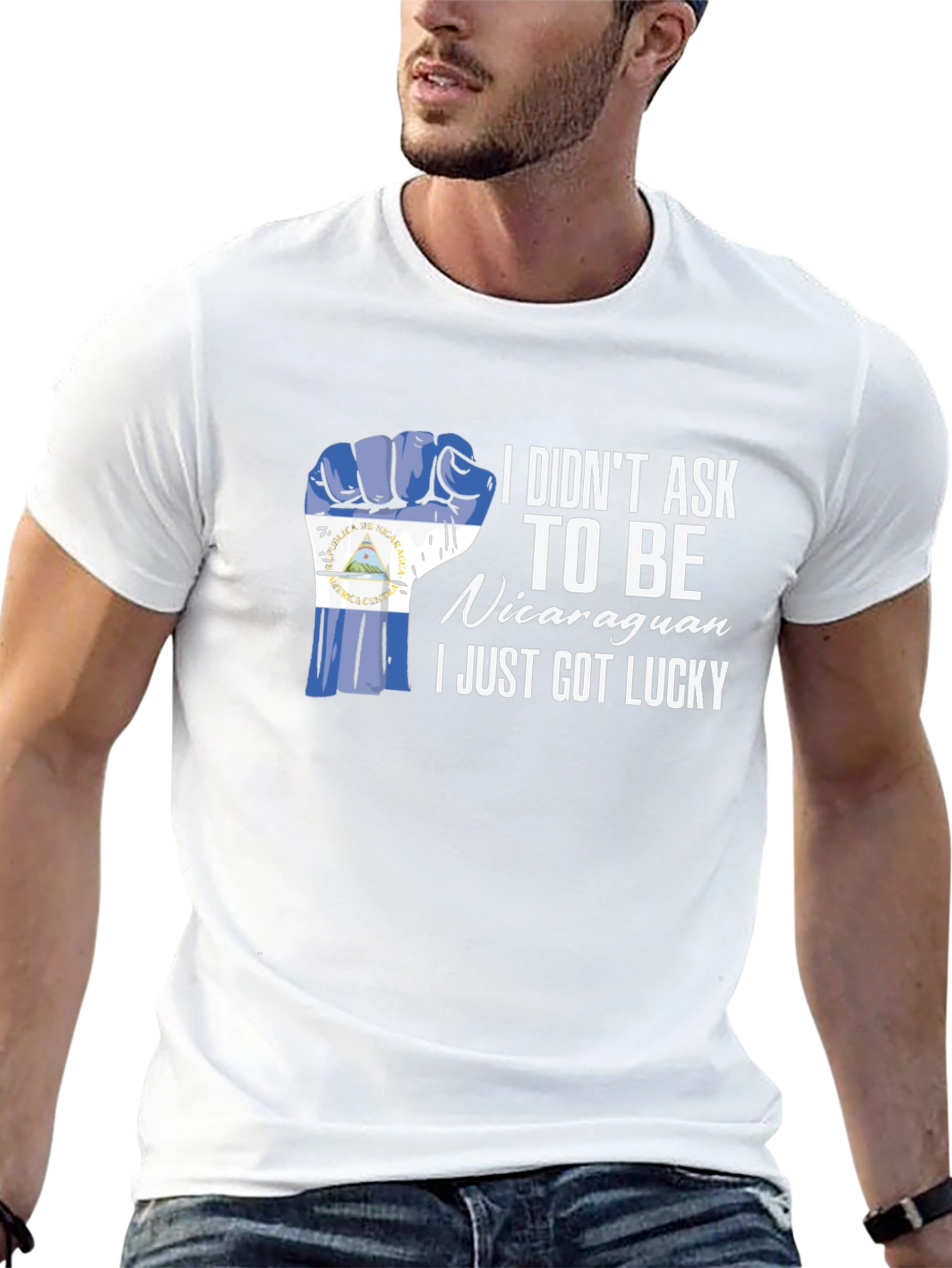 Nicaraguan Pride Graphic Tee - Lucky & Proud