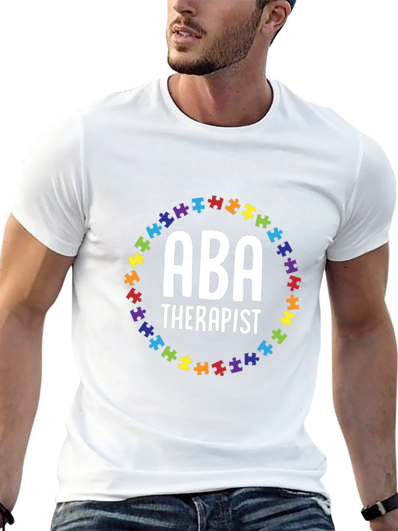 ABA Therapist Autism Puzzle T-Shirt