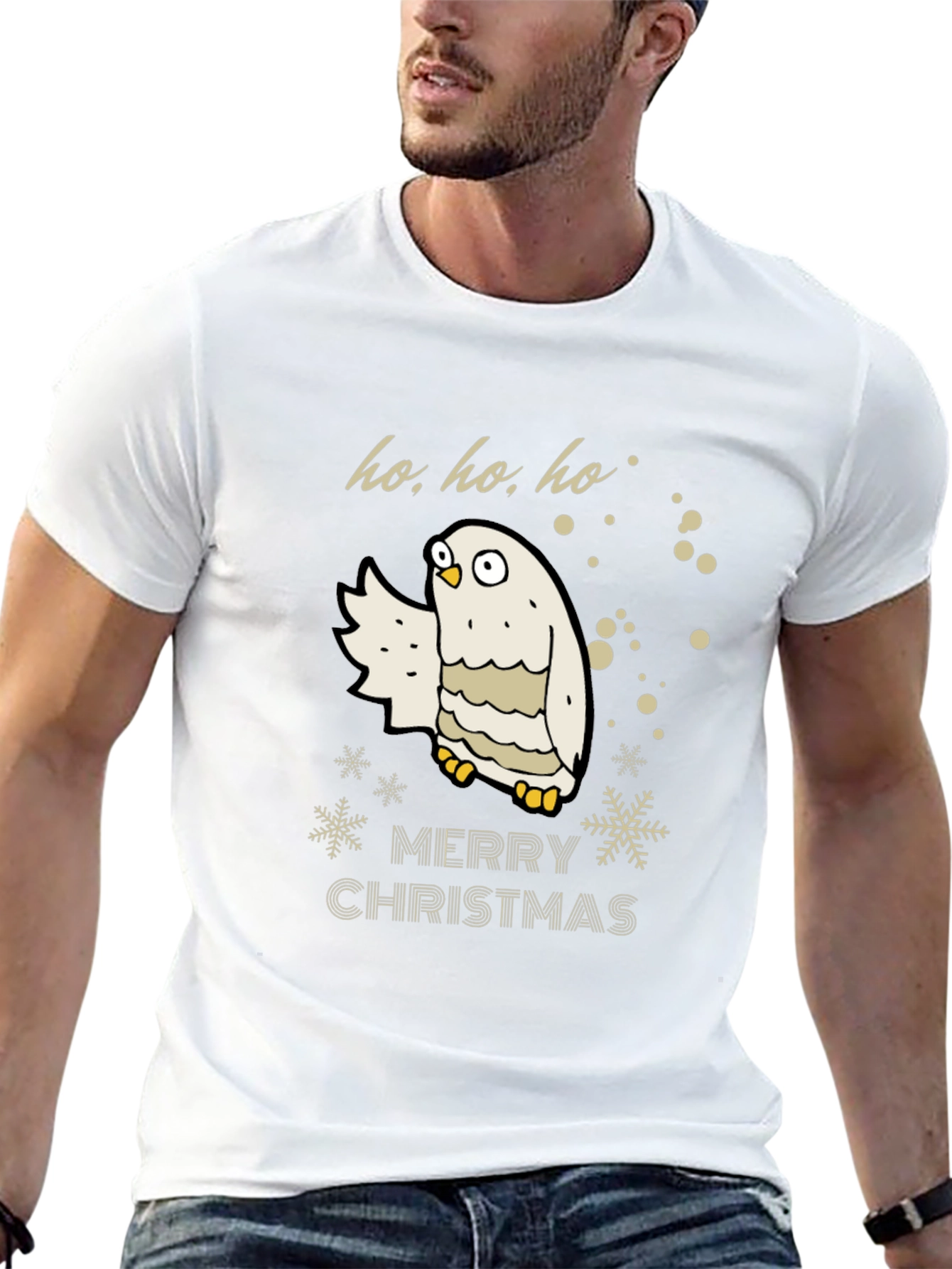 Ho Ho Ho Owl Christmas T-Shirt