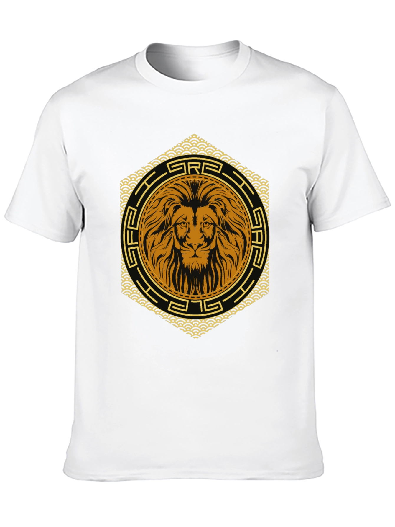 Lion Emblem Black T-Shirt - Graphic Print Tee