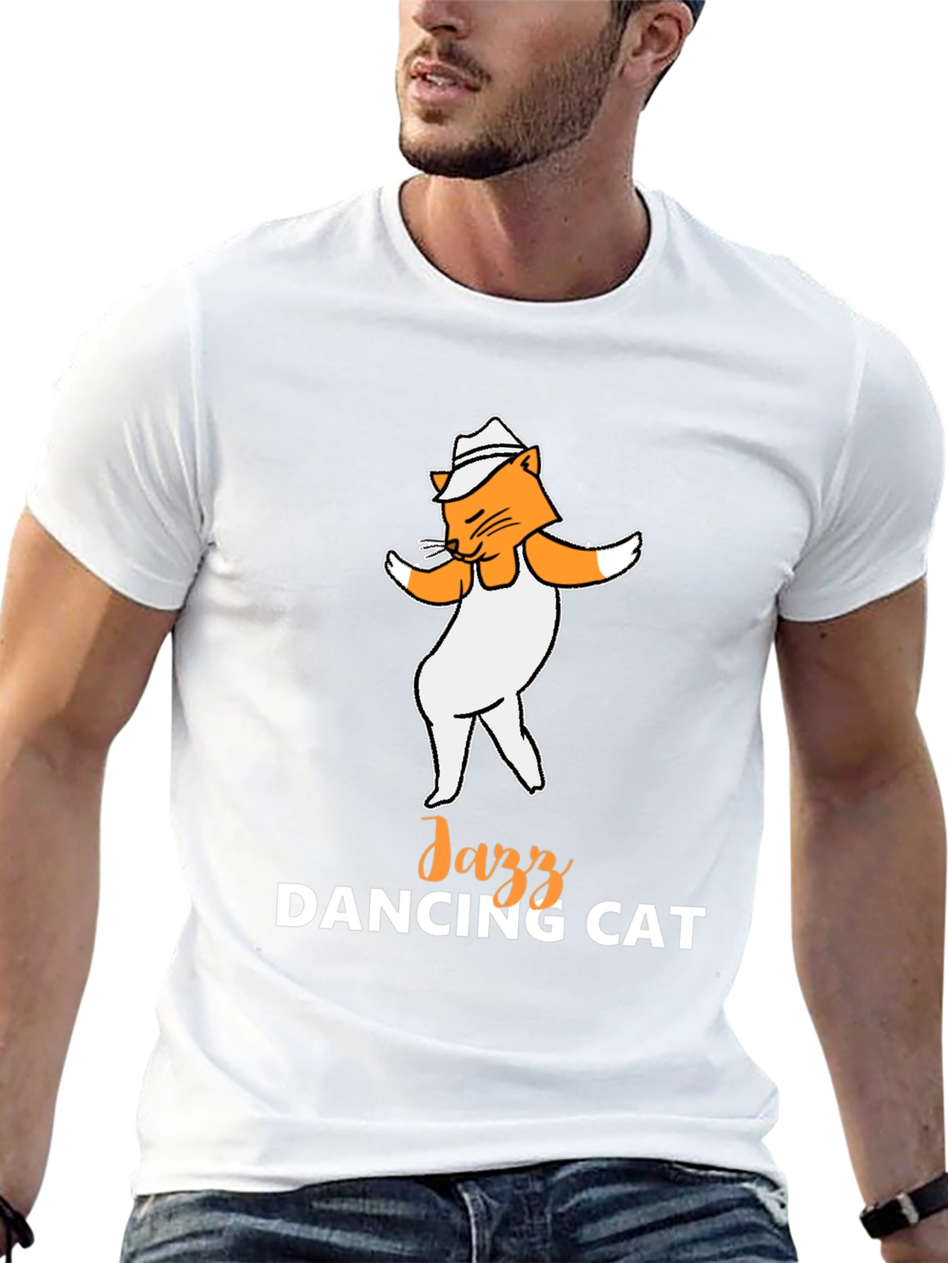 Jazz Dancing Cat T-Shirt - Cool Graphic Tee