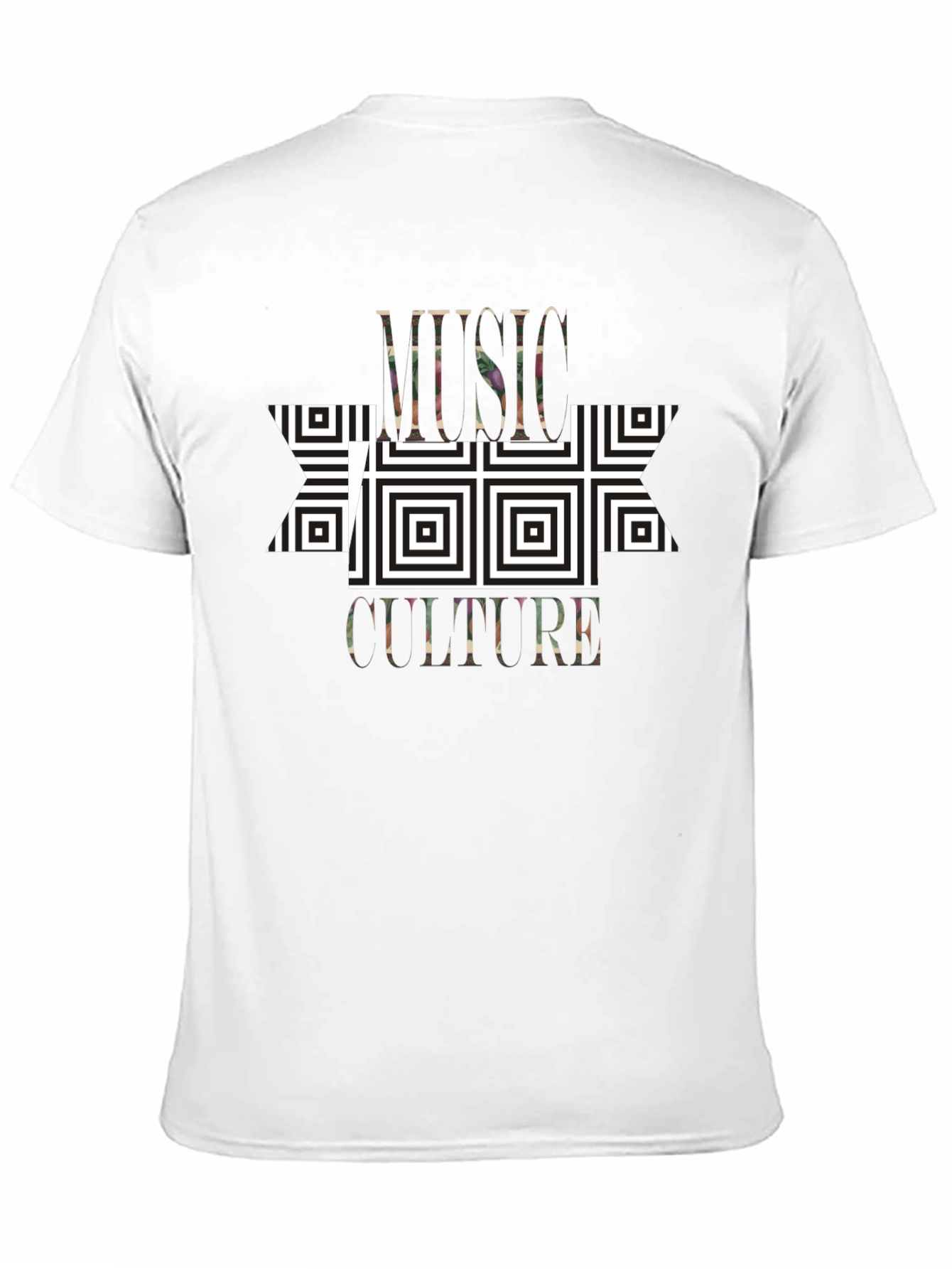 Music Culture Graphic Print Black T-Shirt