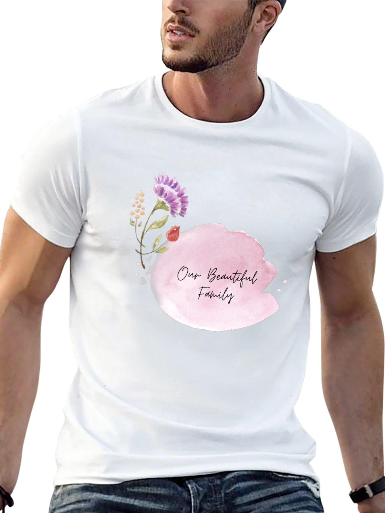Our Beautiful Family Black T-Shirt