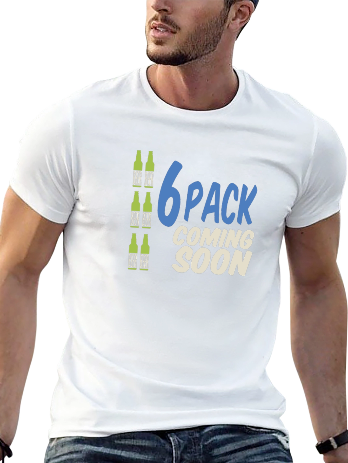 6 Pack Coming Soon Funny T-Shirt