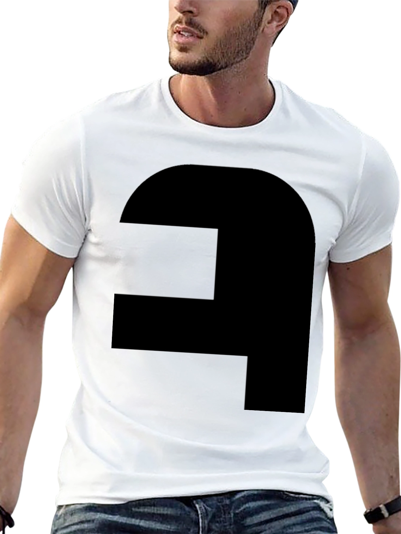 Geometric Graphic Tee - Modern Style