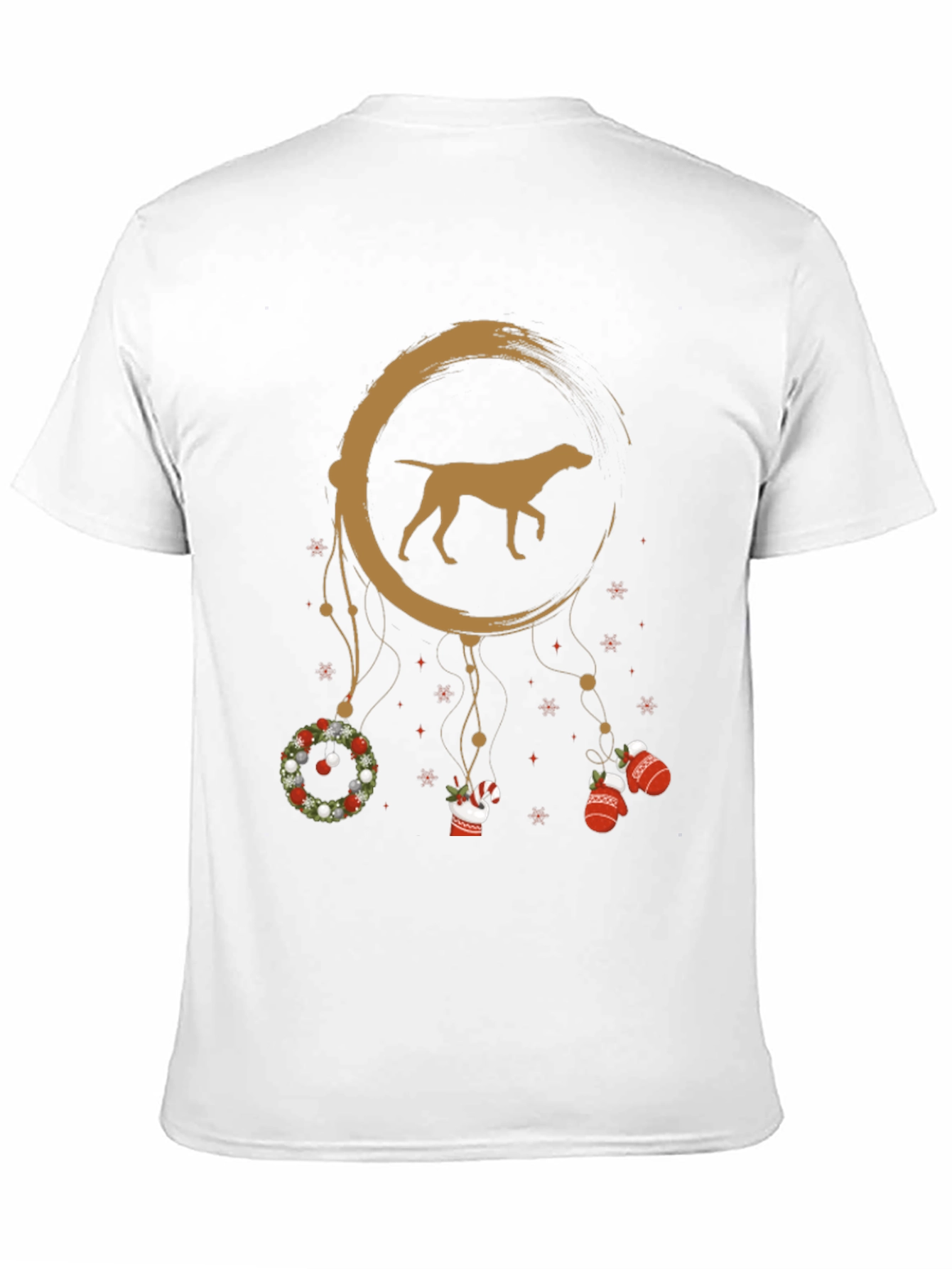 Christmas Dog Dreamcatcher T-Shirt – Festive Dog Lover Tee