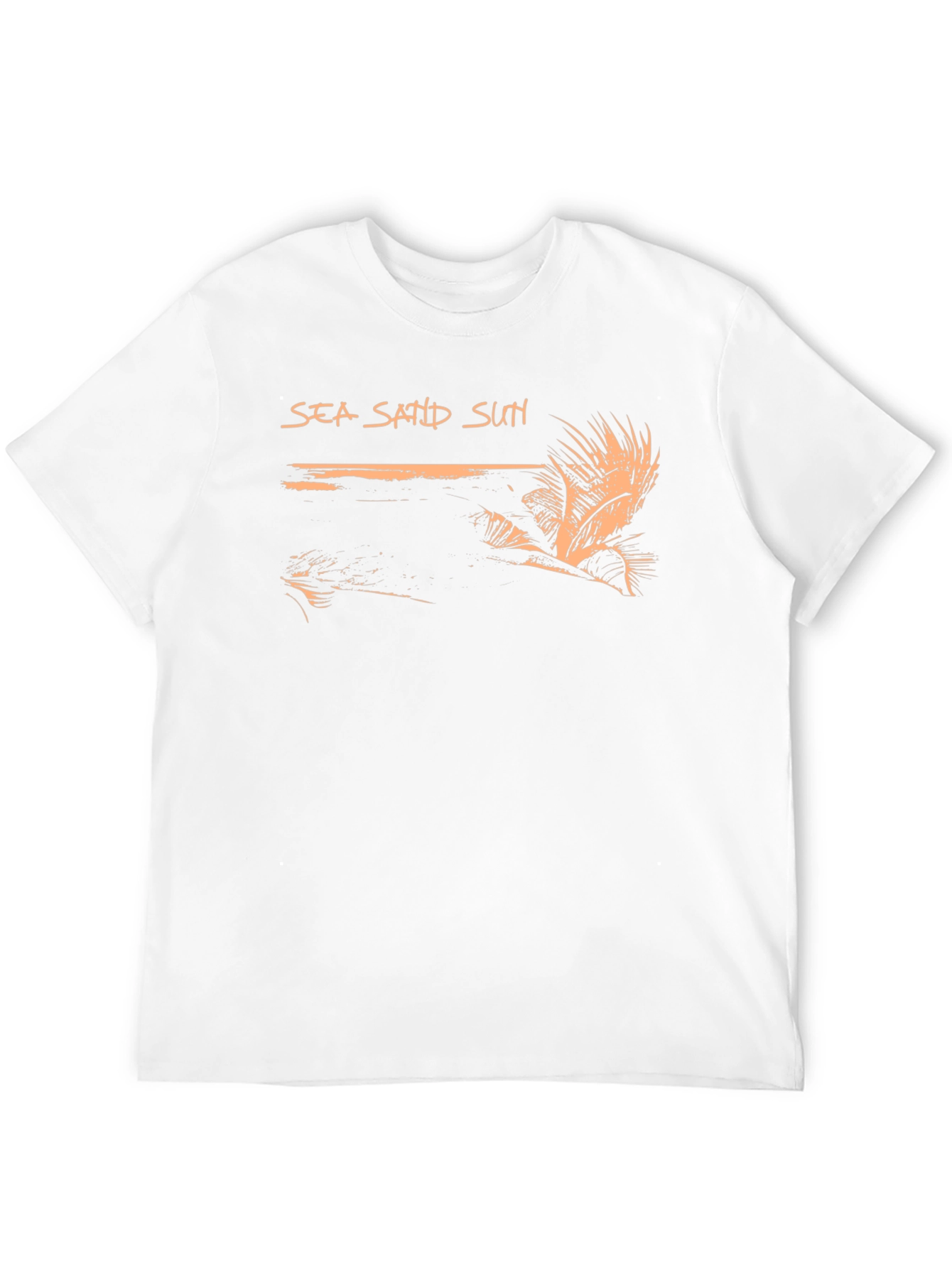 Sea Sand Sun Black Graphic Tee